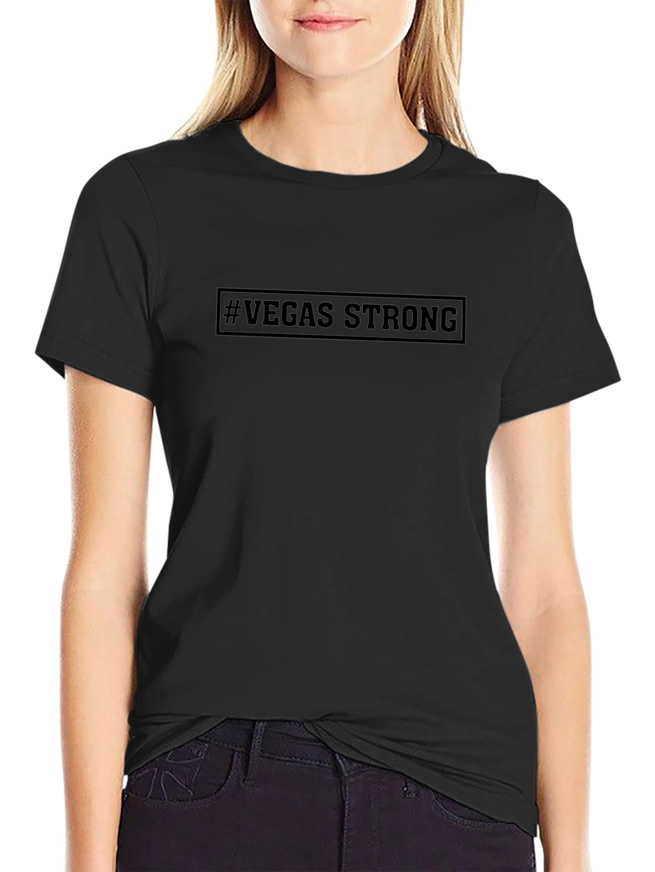 #VegasStrong Black T-Shirt - Show Your Support!