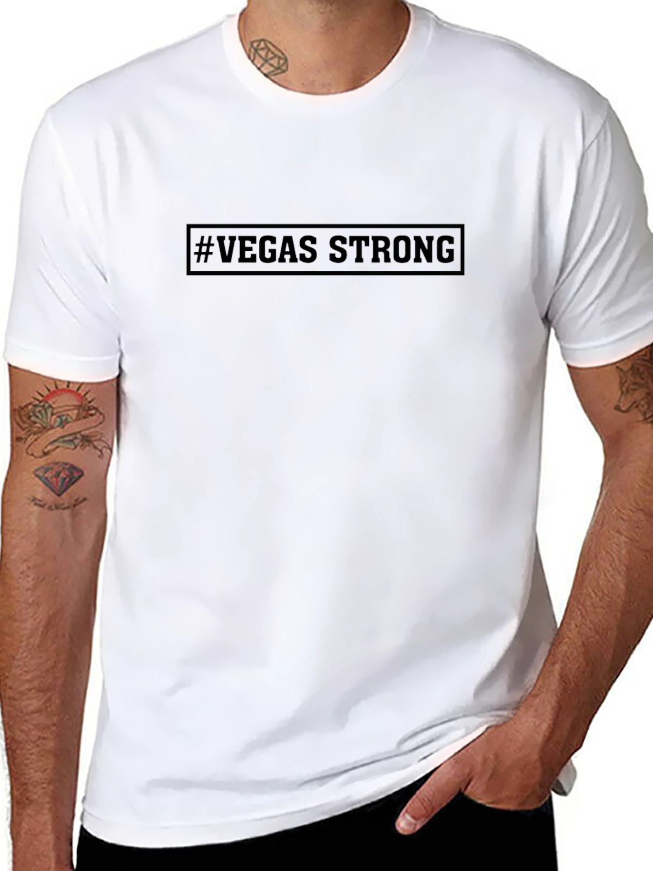 #VegasStrong Black T-Shirt - Show Your Support!