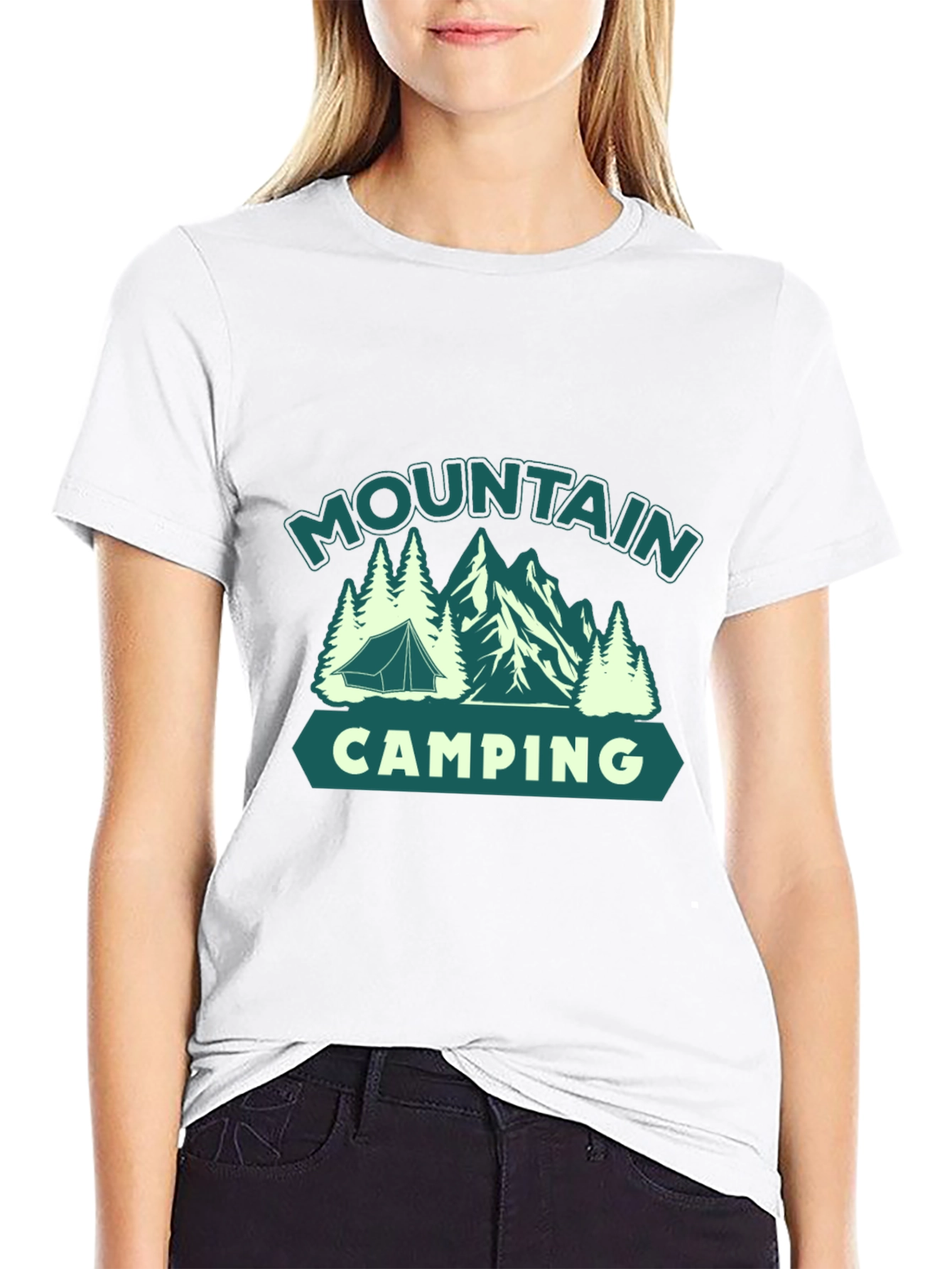 Mountain Camping Graphic Tee - Outdoor Adventure Shirt