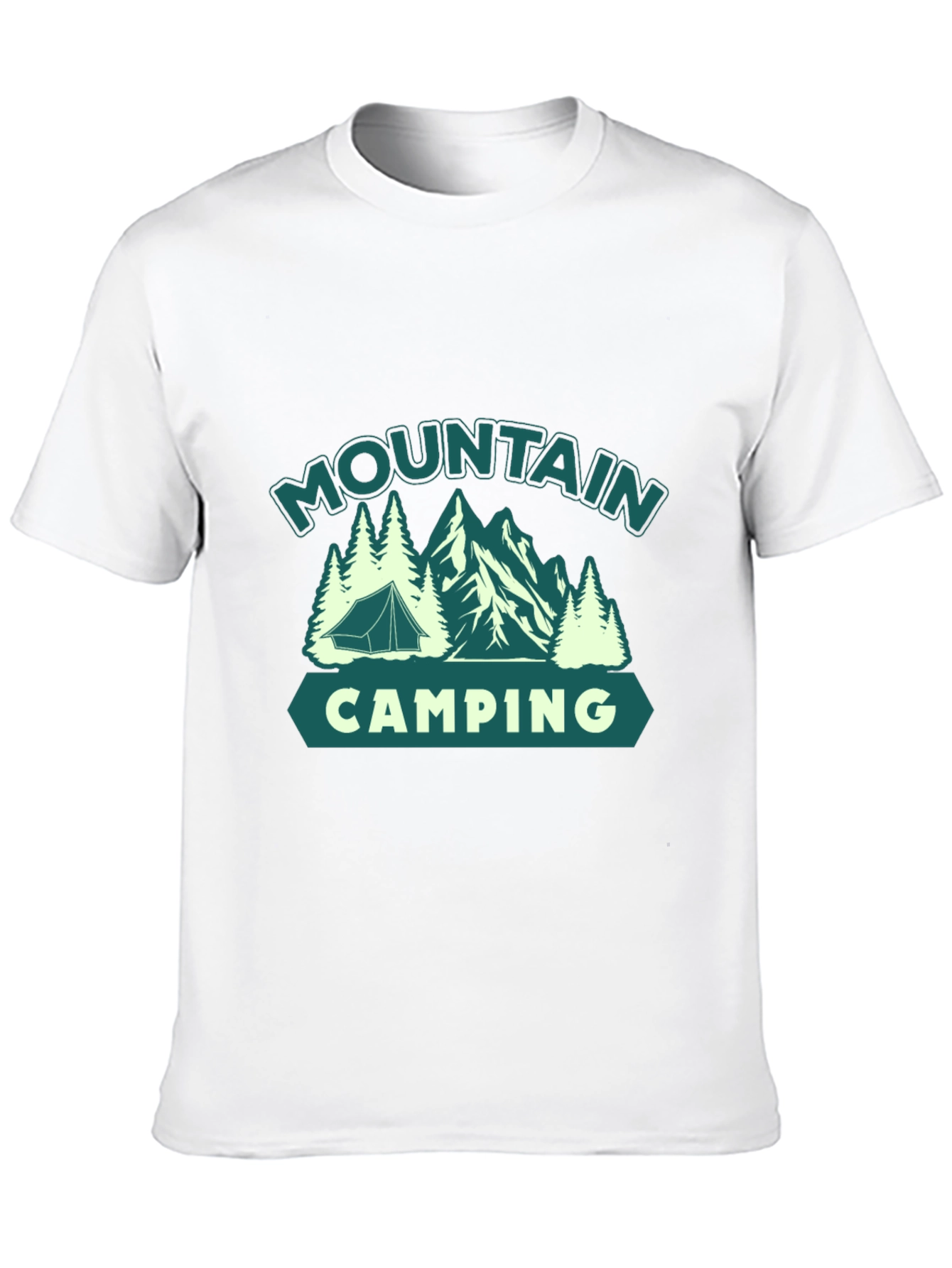 Mountain Camping Graphic Tee - Outdoor Adventure Shirt