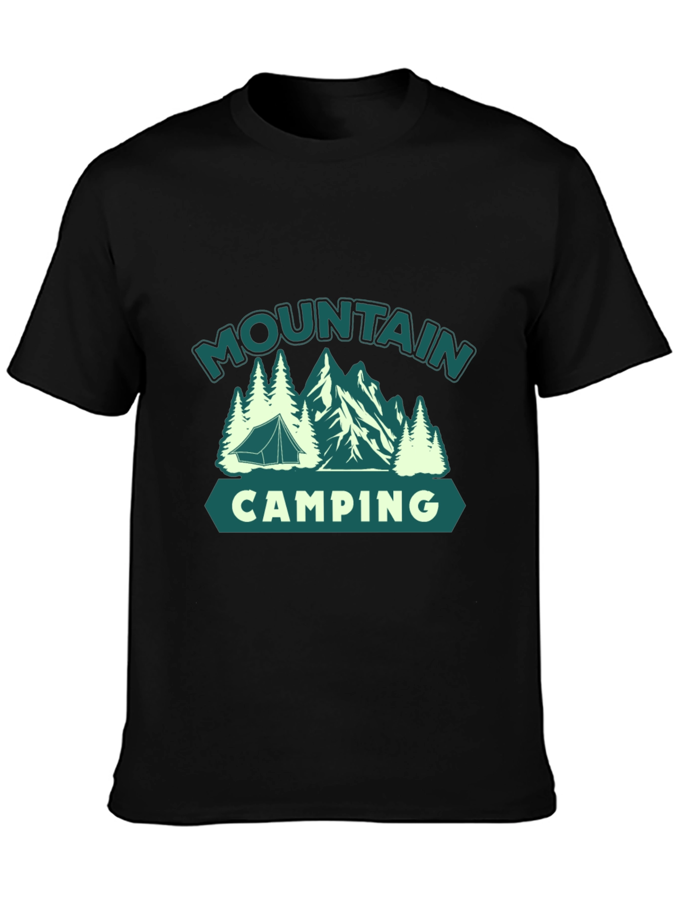 Mountain Camping Graphic Tee - Outdoor Adventure Shirt