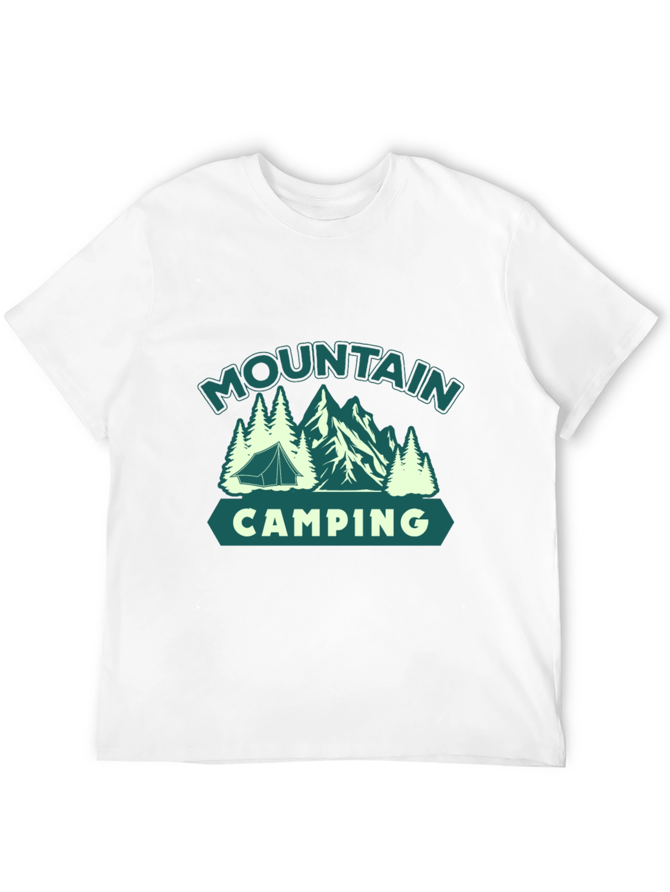 Mountain Camping Graphic Tee - Outdoor Adventure Shirt