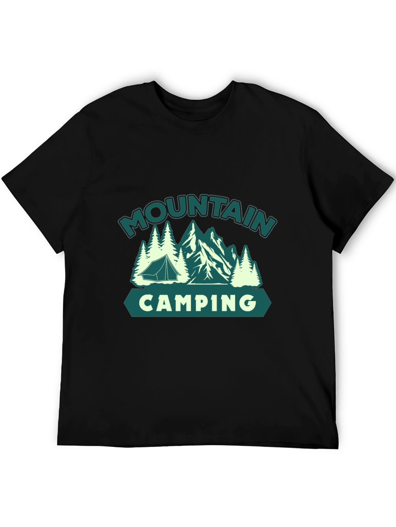 Mountain Camping Graphic Tee - Outdoor Adventure Shirt