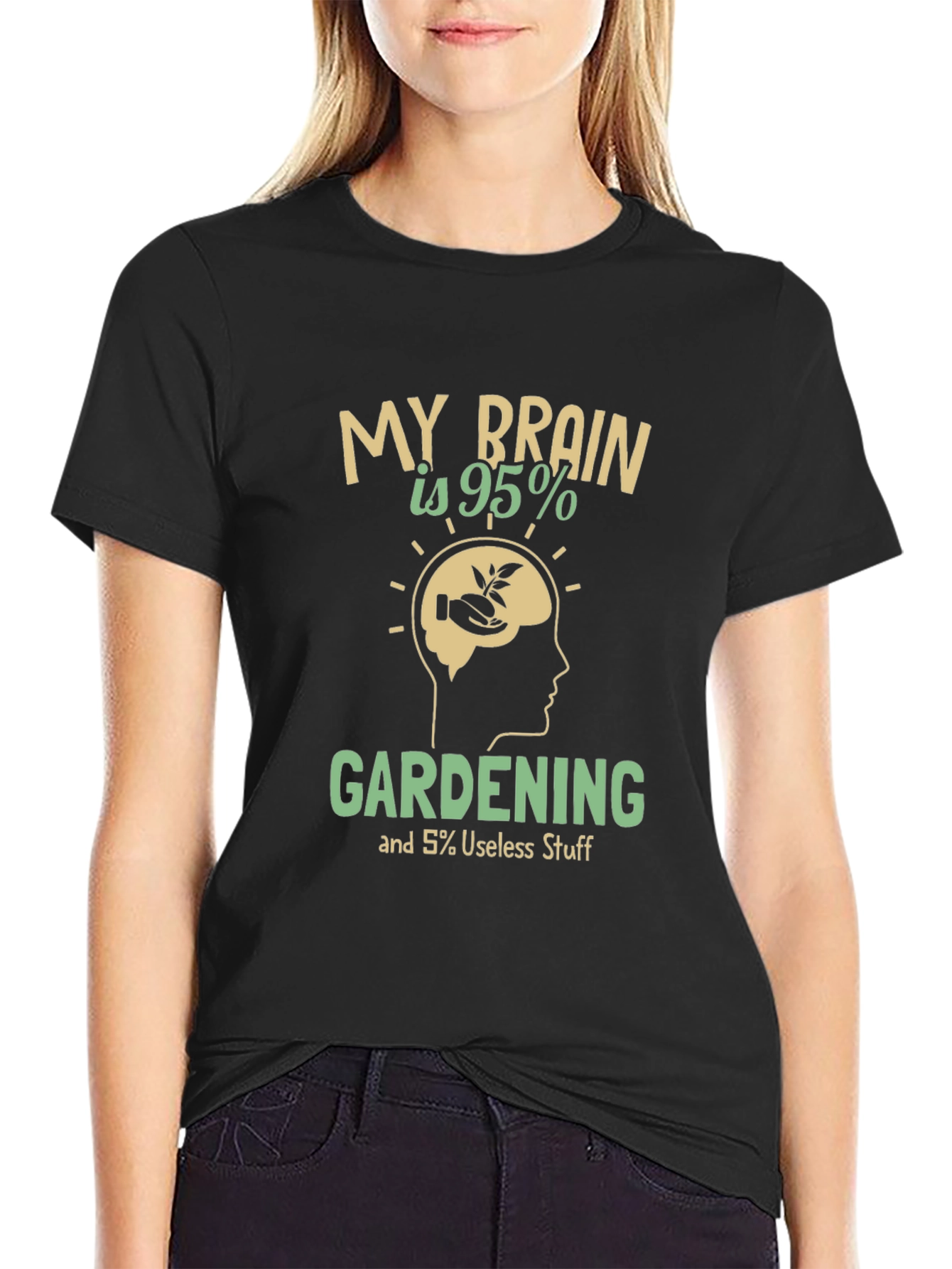 Gardening Brain T-Shirt - Funny Gardener Tee