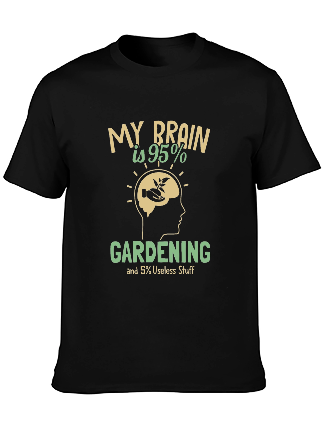 Gardening Brain T-Shirt - Funny Gardener Tee