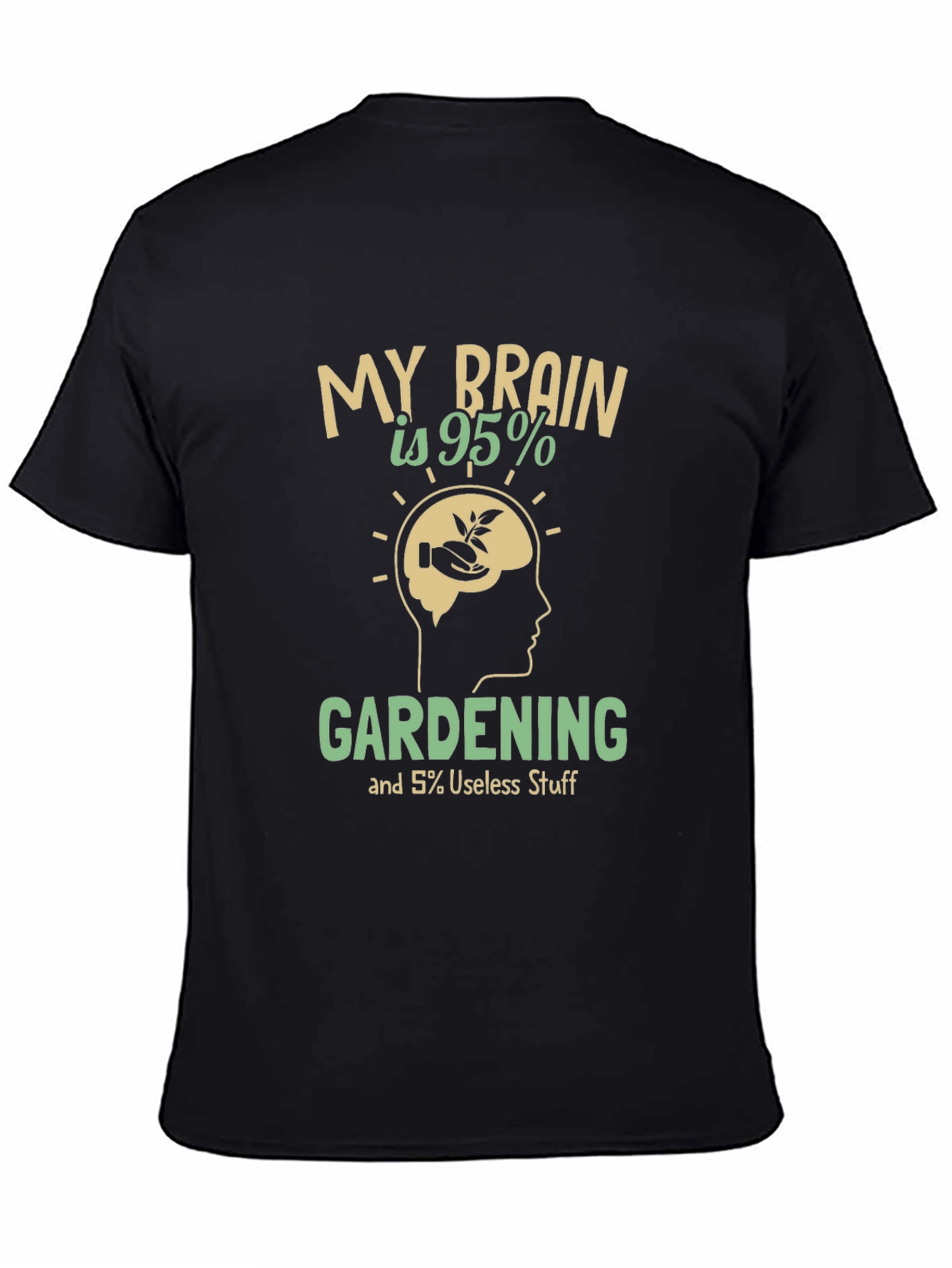 Gardening Brain T-Shirt - Funny Gardener Tee