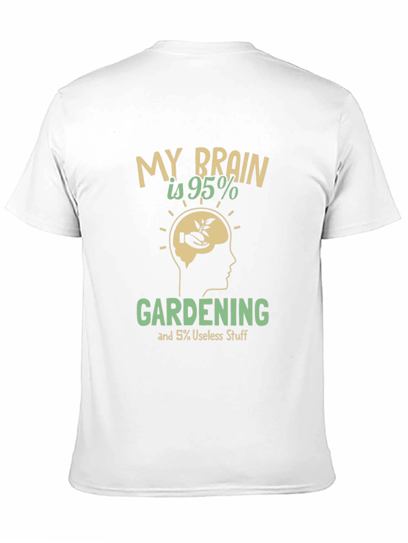 Gardening Brain T-Shirt - Funny Gardener Tee