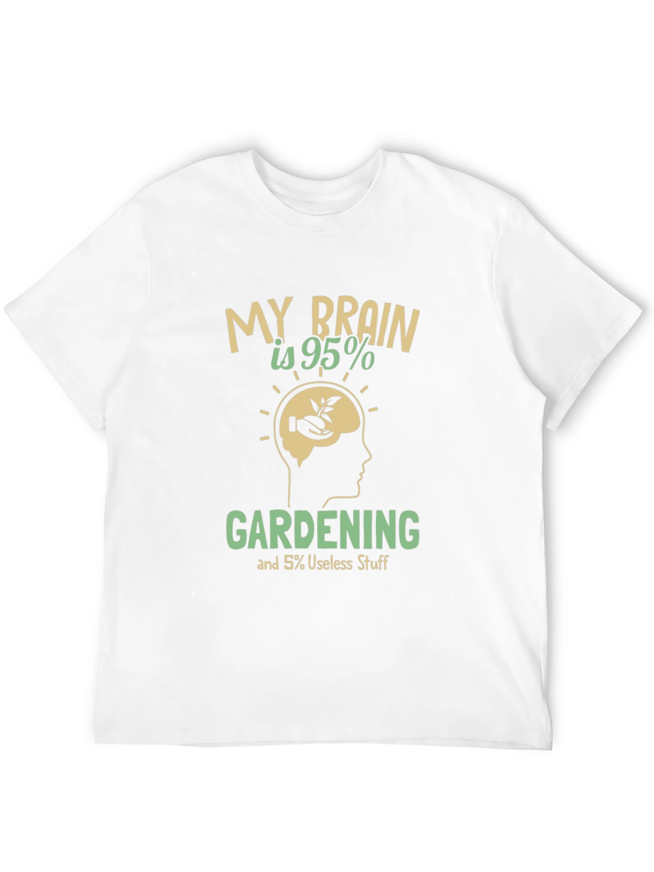 Gardening Brain T-Shirt - Funny Gardener Tee