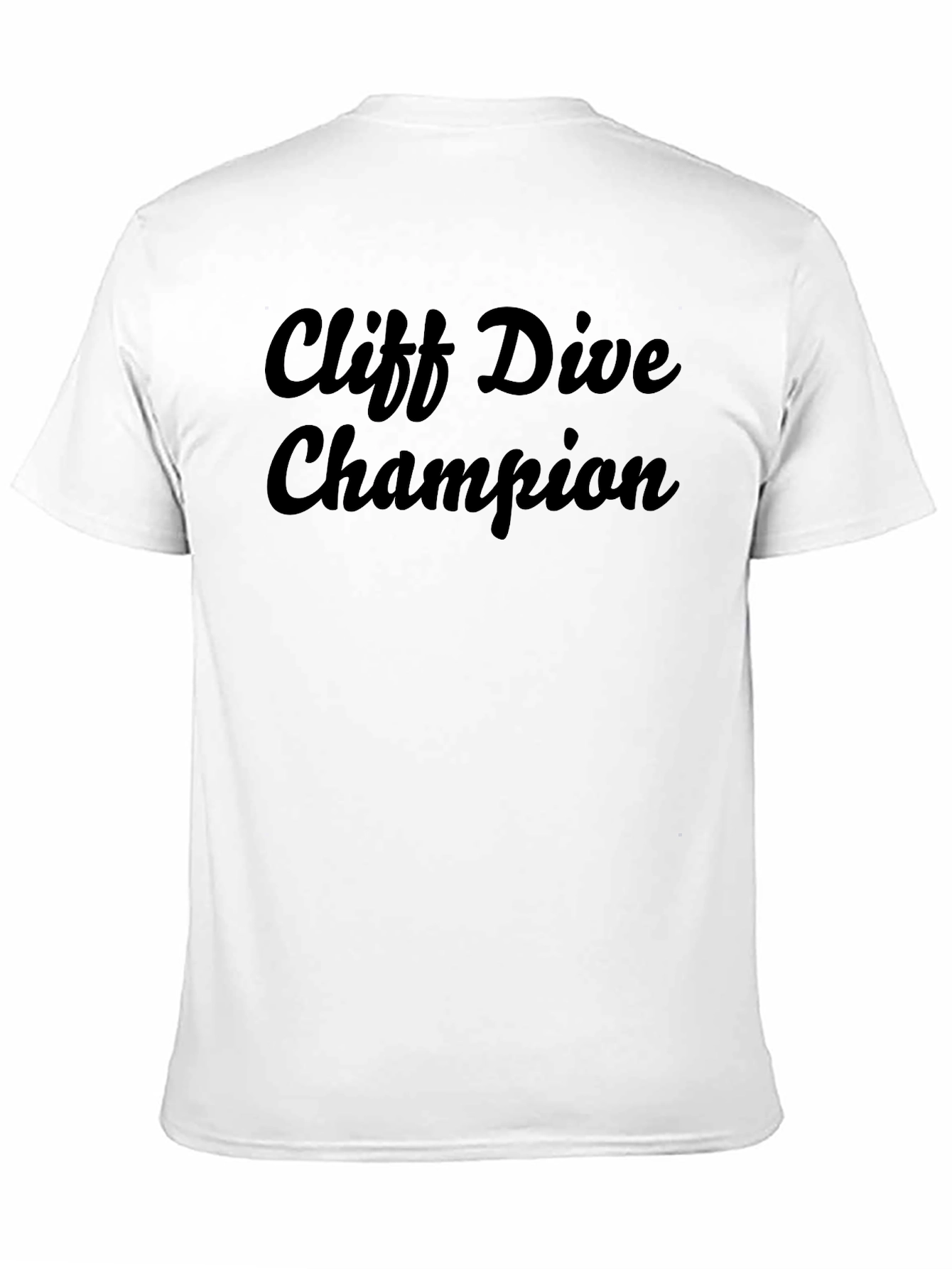 Cliff Dive Champion Black Graphic Tee