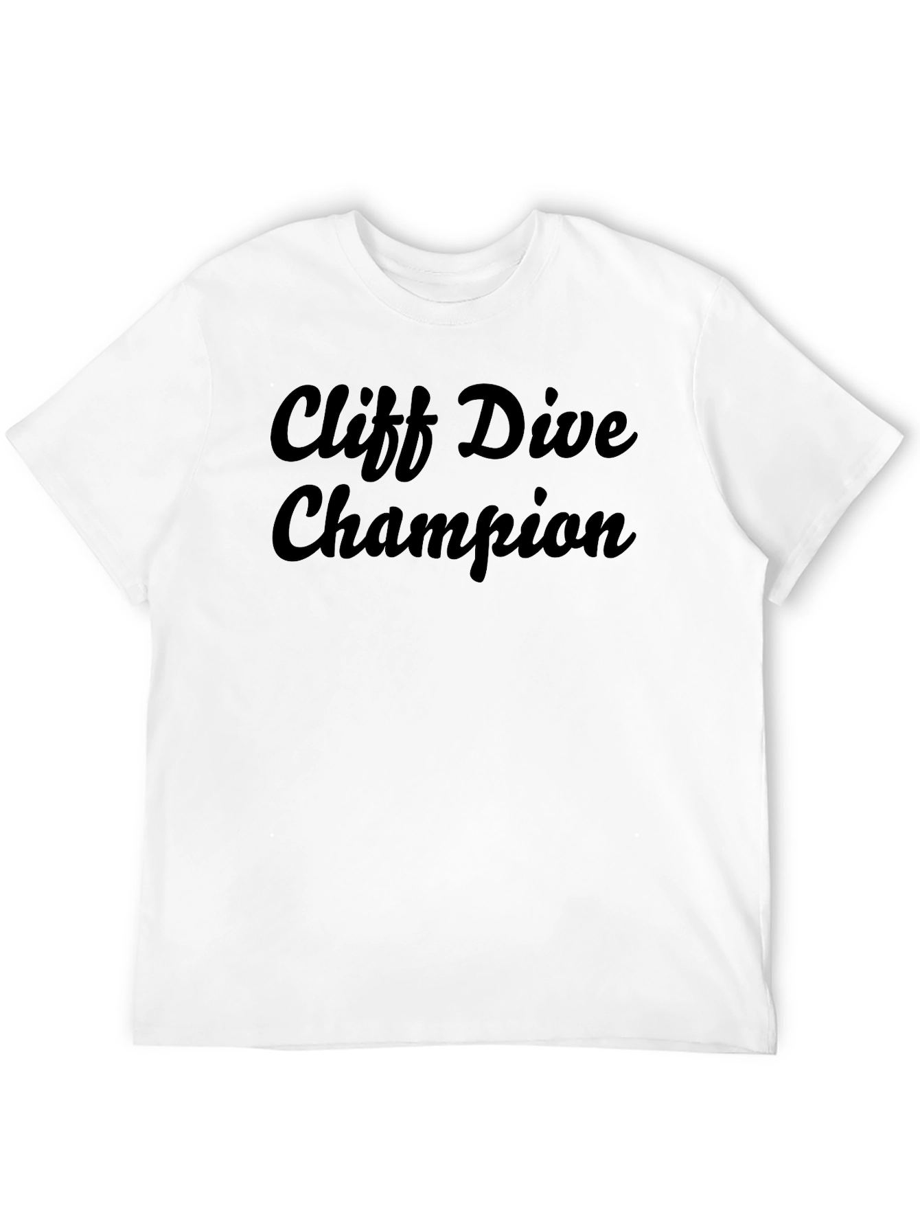 Cliff Dive Champion Black Graphic Tee