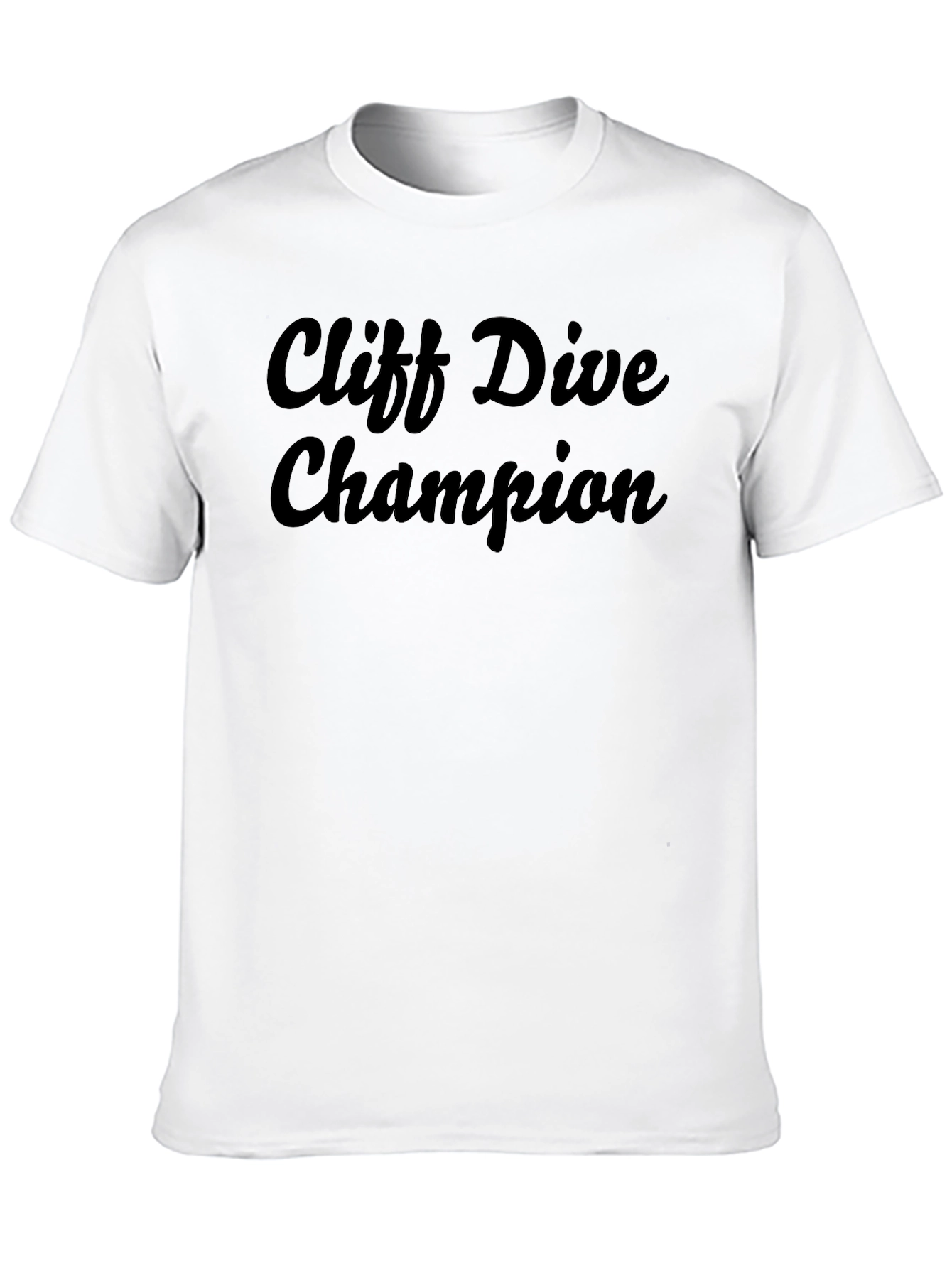 Cliff Dive Champion Black Graphic Tee