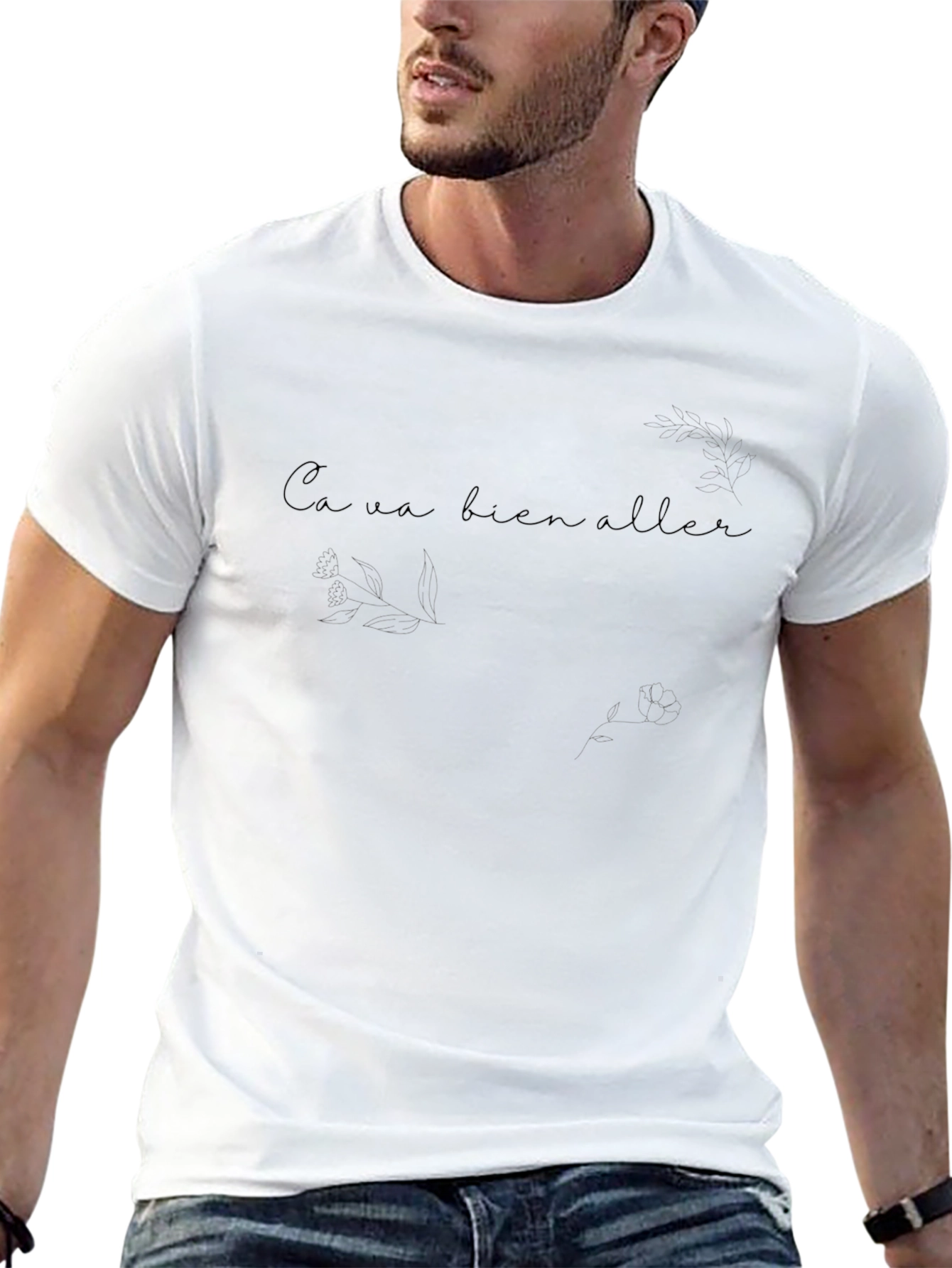 Optimistic French Quote Graphic Tee