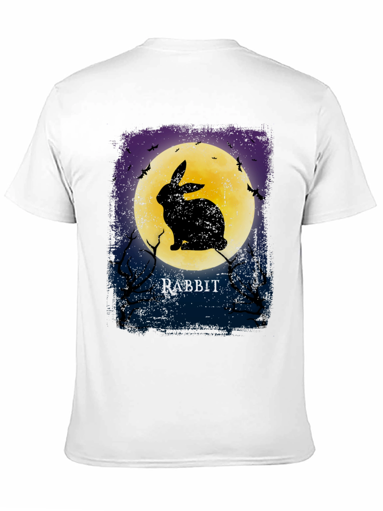 Rabbit Moon Graphic Tee - Spooky Halloween Shirt