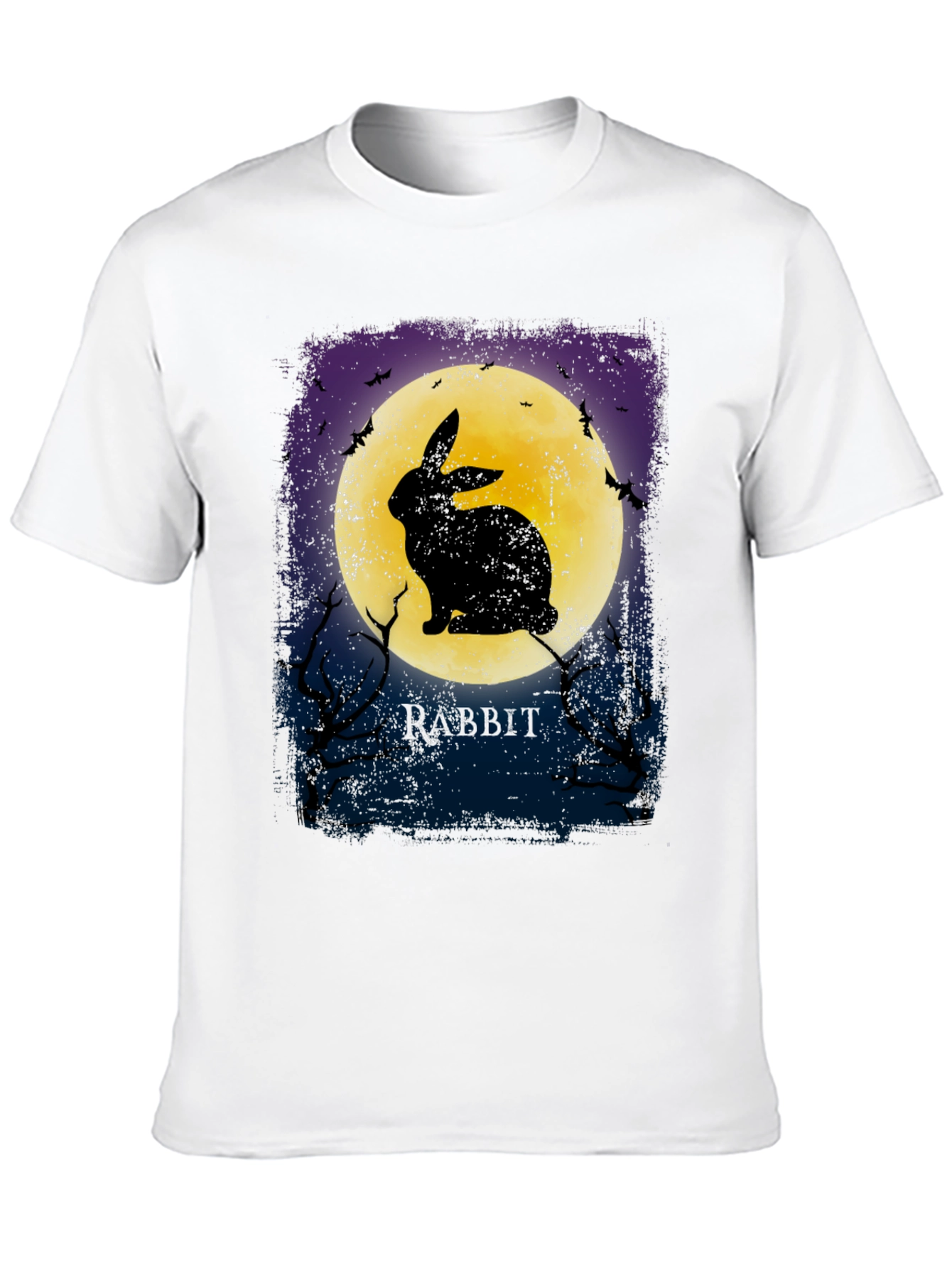 Rabbit Moon Graphic Tee - Spooky Halloween Shirt