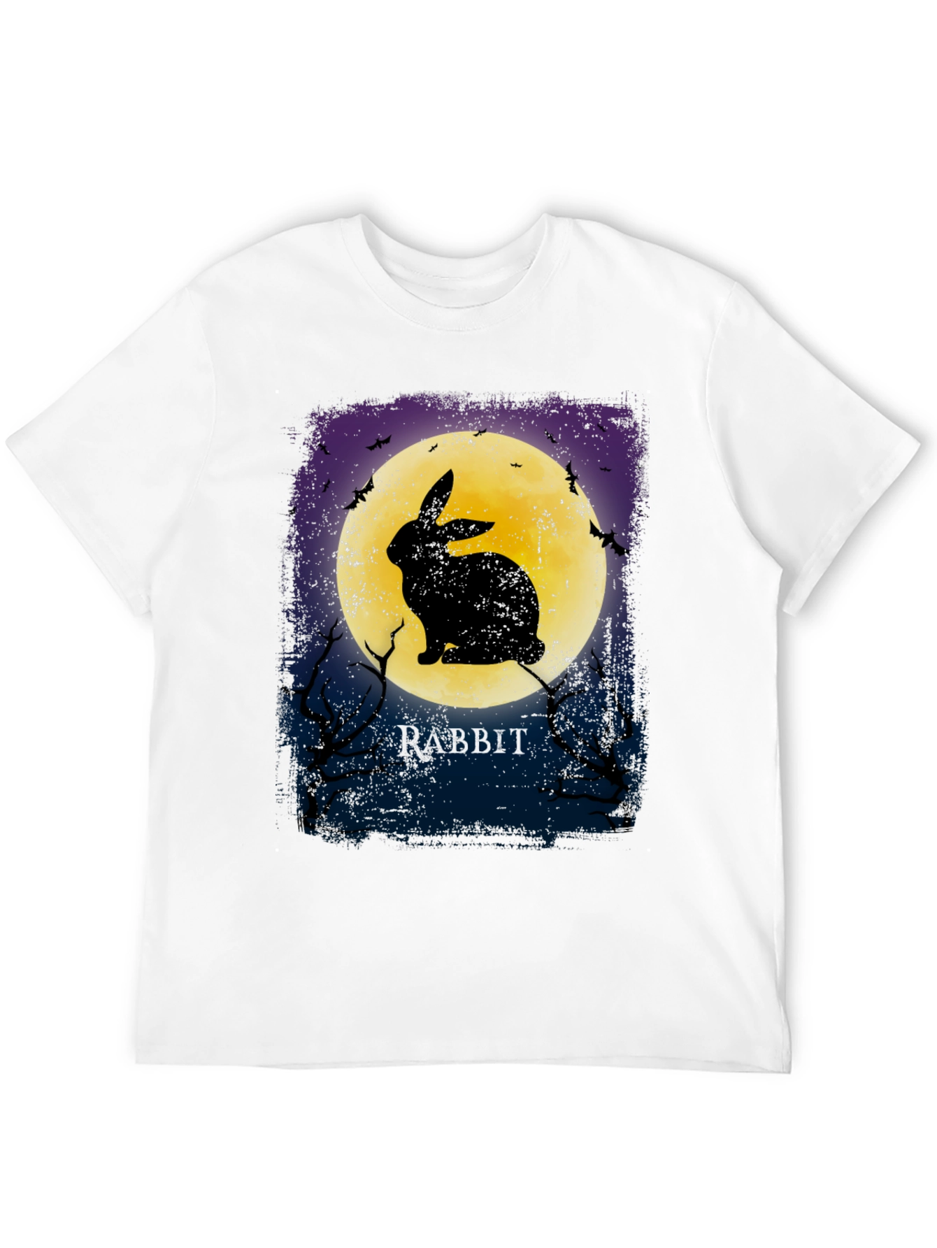 Rabbit Moon Graphic Tee - Spooky Halloween Shirt