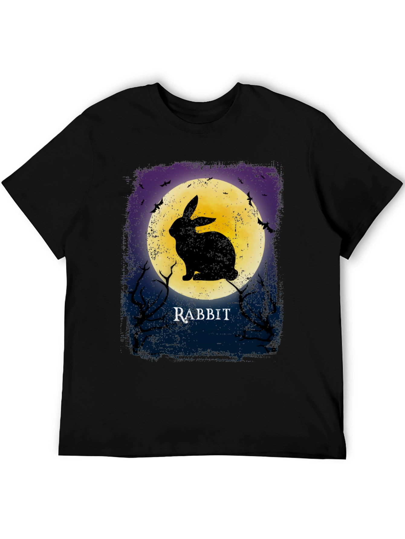 Rabbit Moon Graphic Tee - Spooky Halloween Shirt