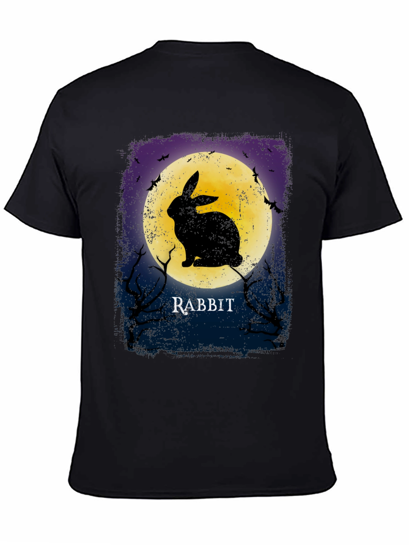 Rabbit Moon Graphic Tee - Spooky Halloween Shirt
