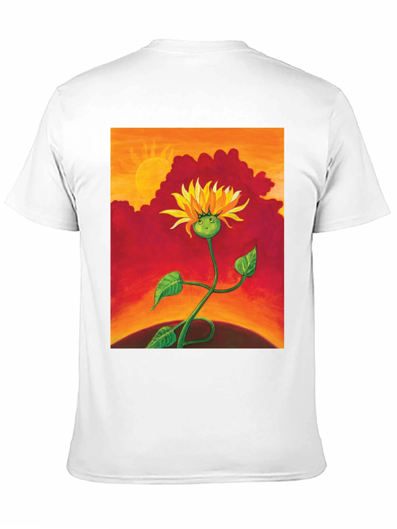 Sunflower Graphic Tee - Unique Art T-Shirt