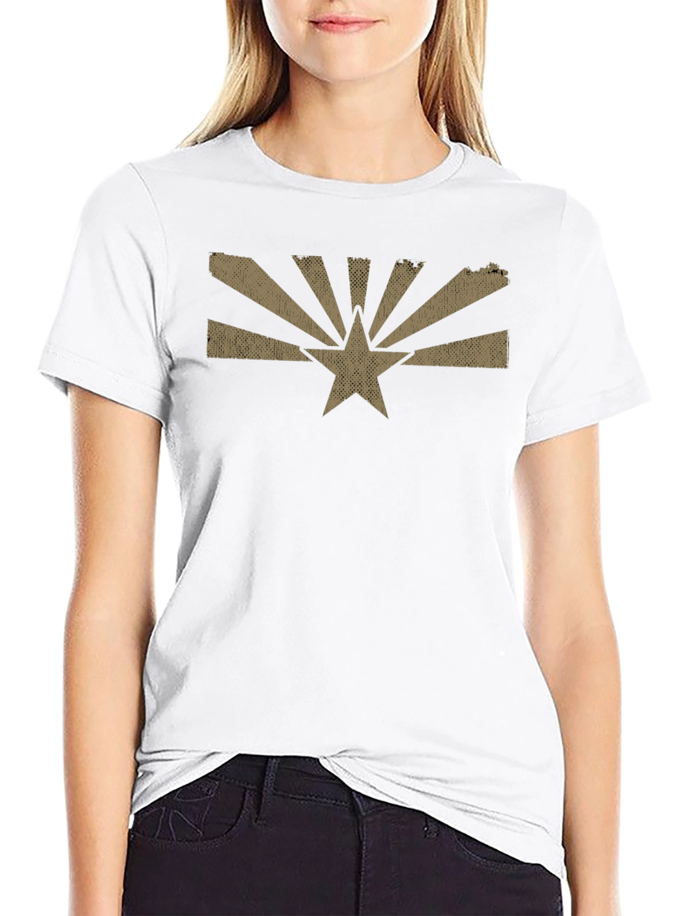 Arizona Flag Graphic Tee - Mens Black T-Shirt