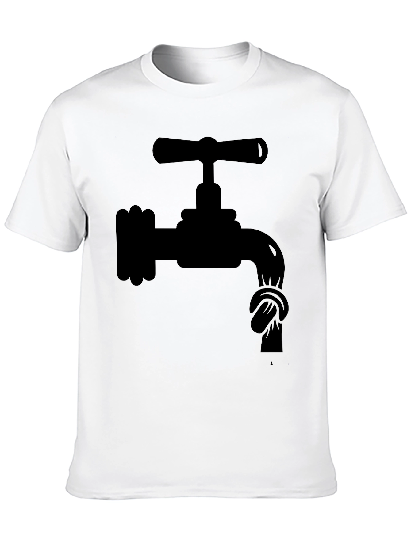 Funny Plumbing Problem T-Shirt - Knotted Faucet Design