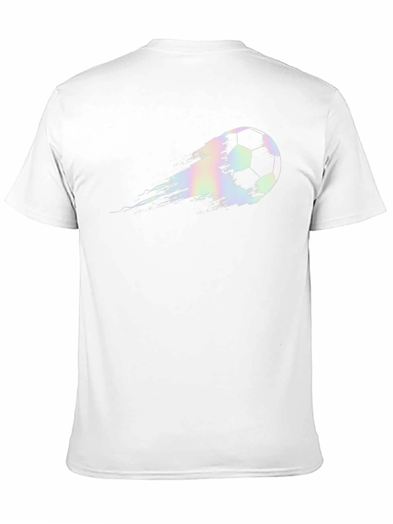 Cool Soccer Ball Graphic T-Shirt - Black