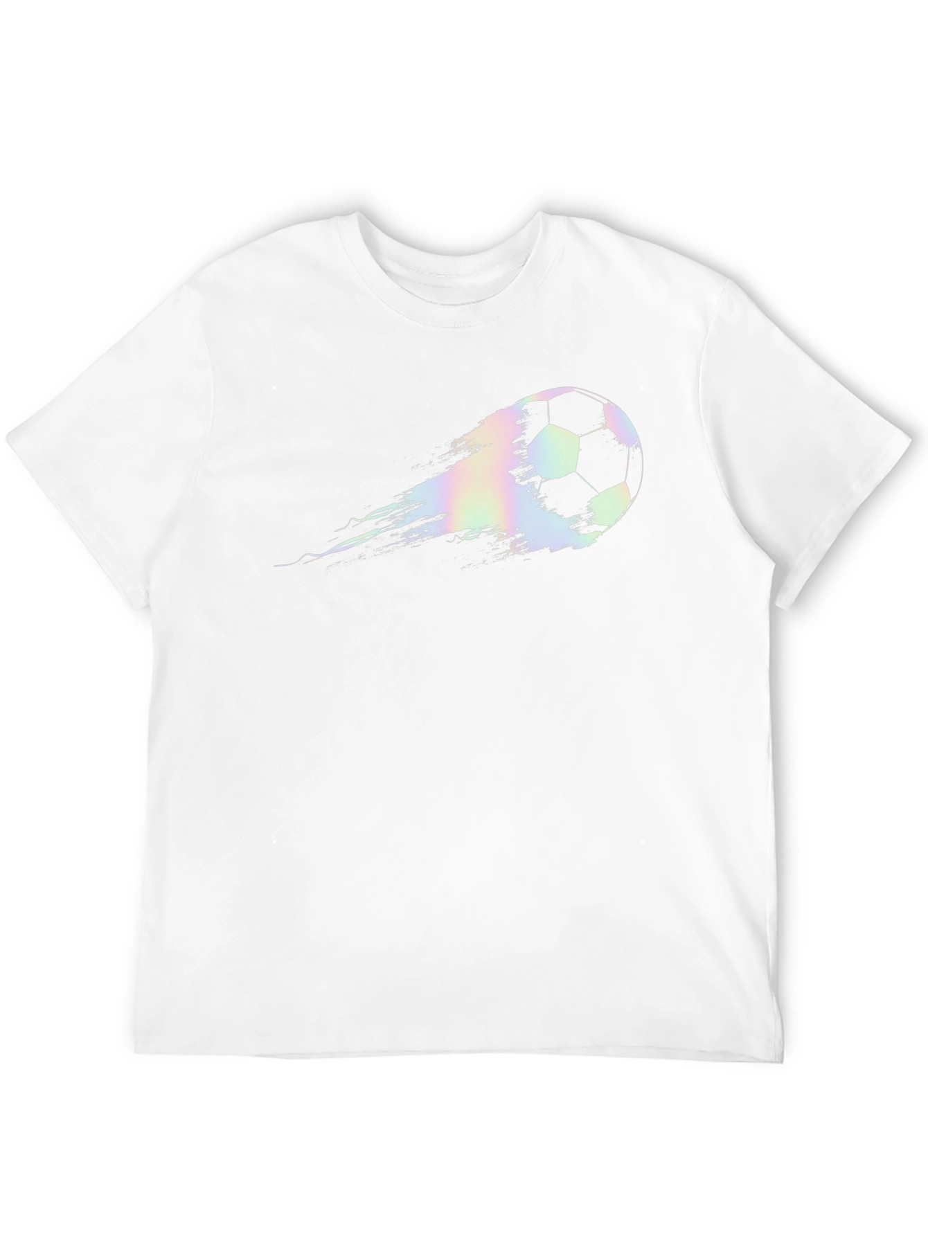 Cool Soccer Ball Graphic T-Shirt - Black