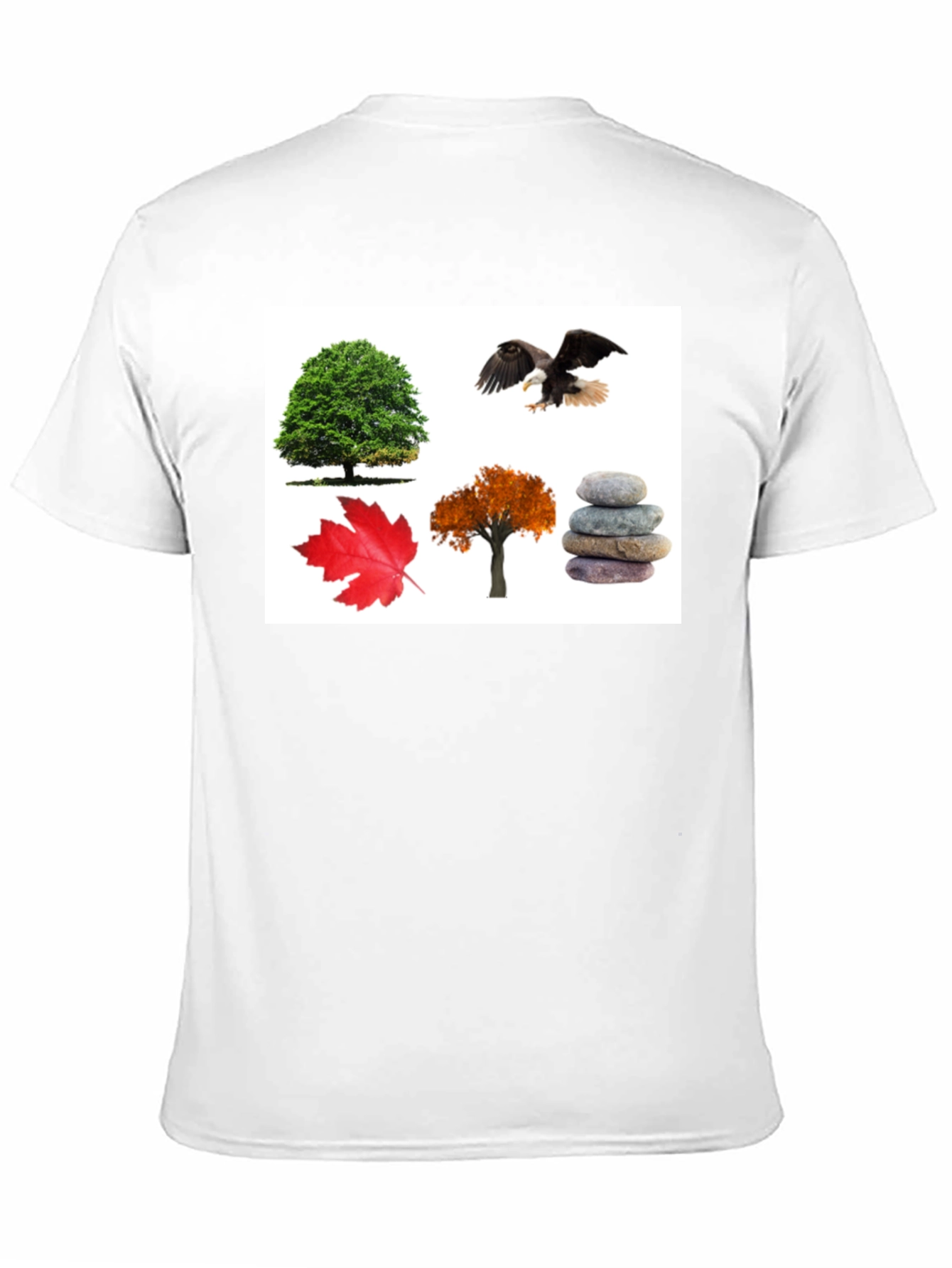 Nature Collage Black T-Shirt