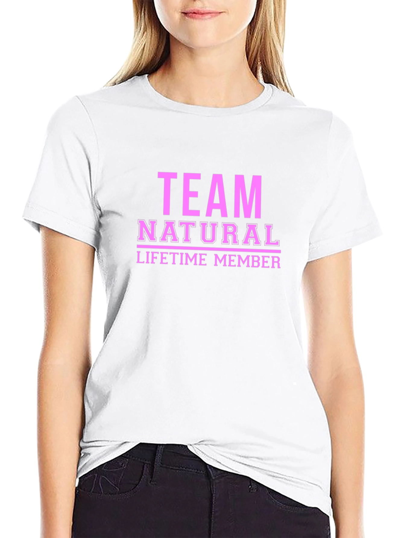 Team Natural Lifetime Member Black T-Shirt