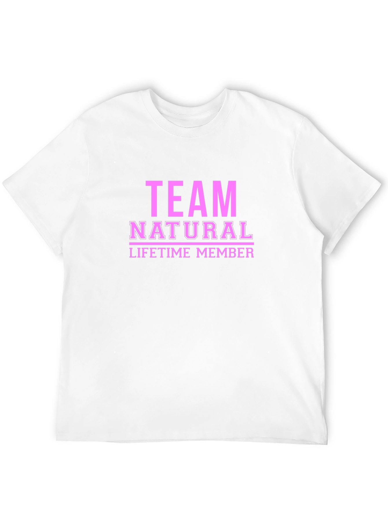 Team Natural Lifetime Member Black T-Shirt