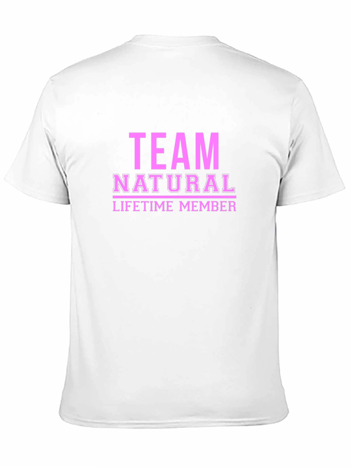 Team Natural Lifetime Member Black T-Shirt