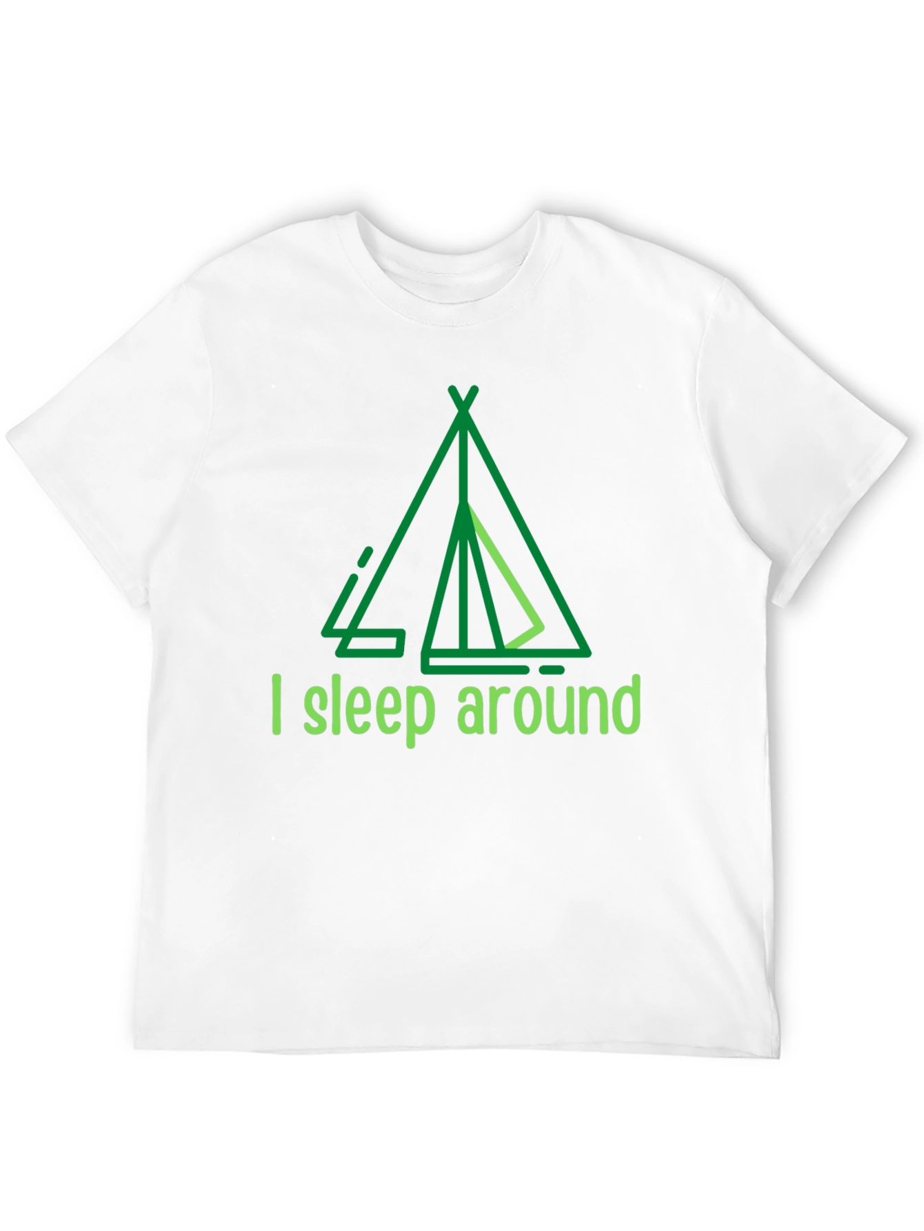 Camping Humor T-Shirt - I Sleep Around Tee