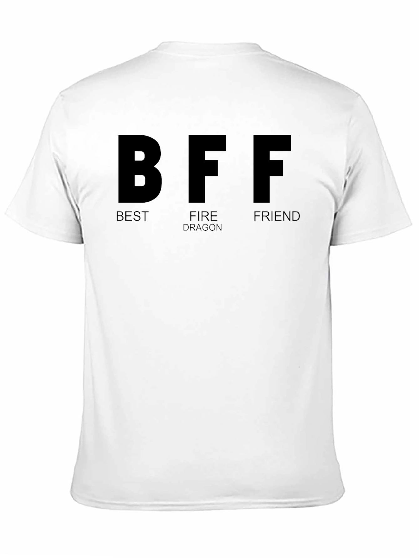 BFF Best Fire Dragon Friend T-Shirt Black