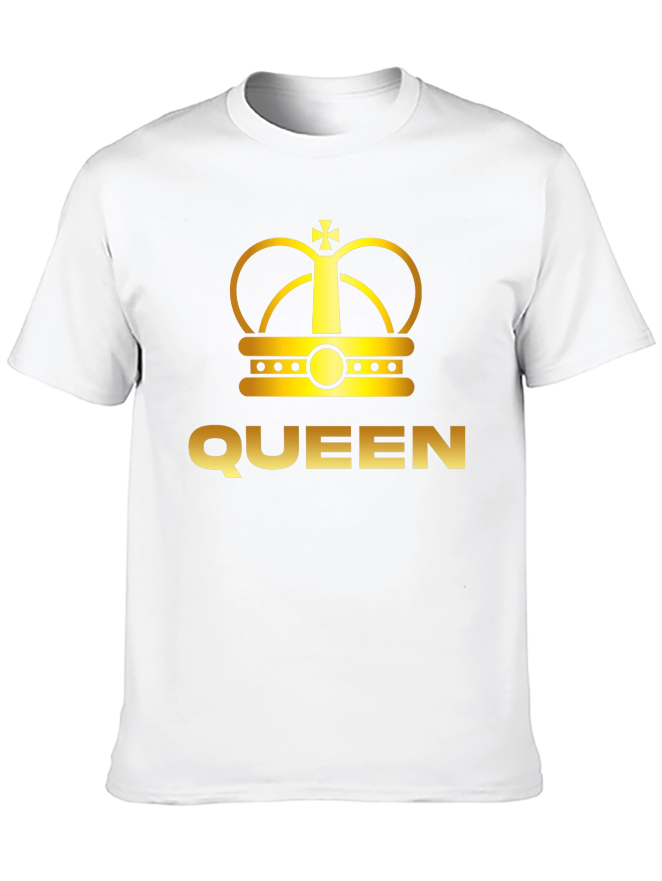 Queen Crown Graphic Tee - Black Cotton T-Shirt