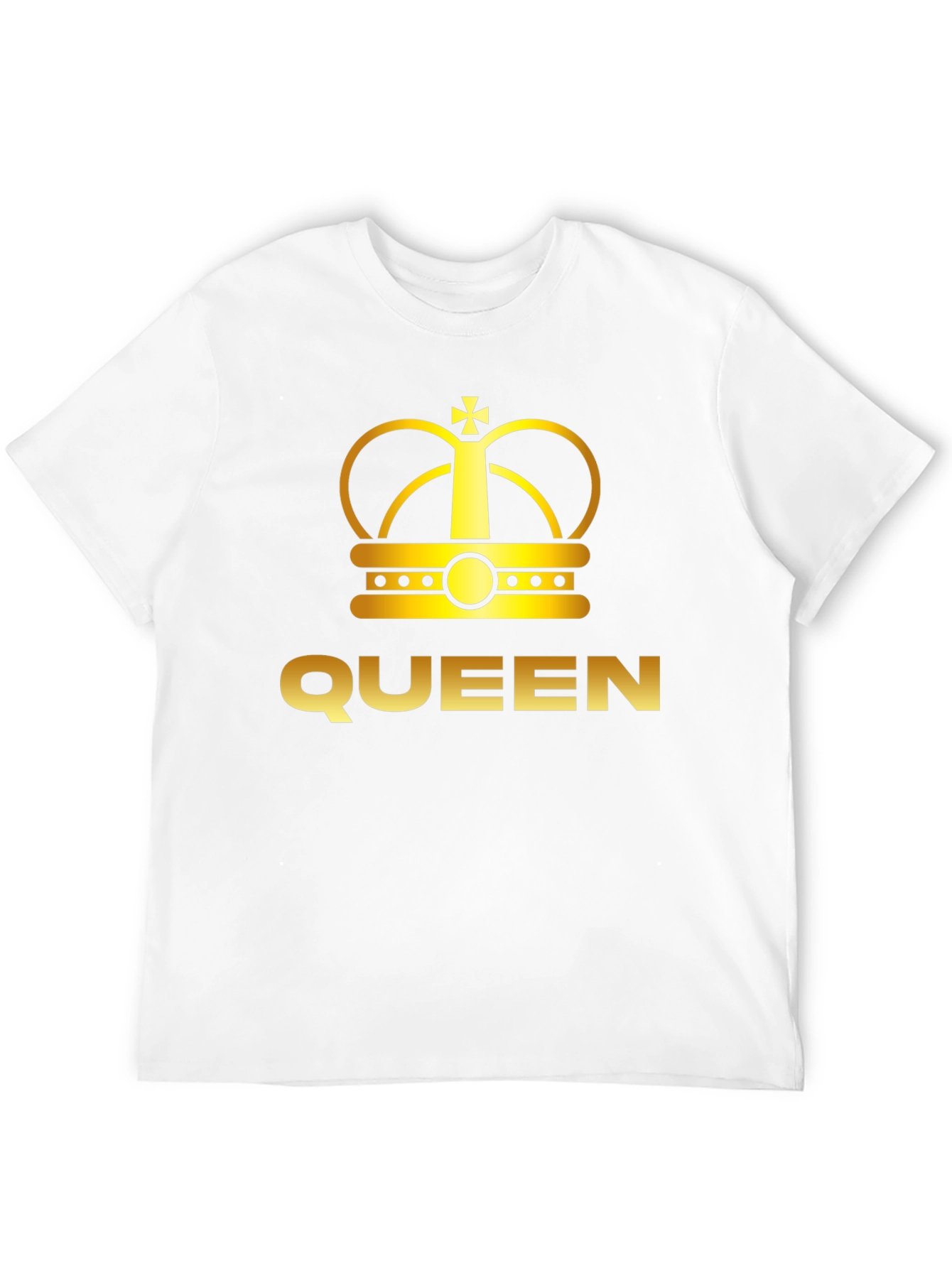 Queen Crown Graphic Tee - Black Cotton T-Shirt