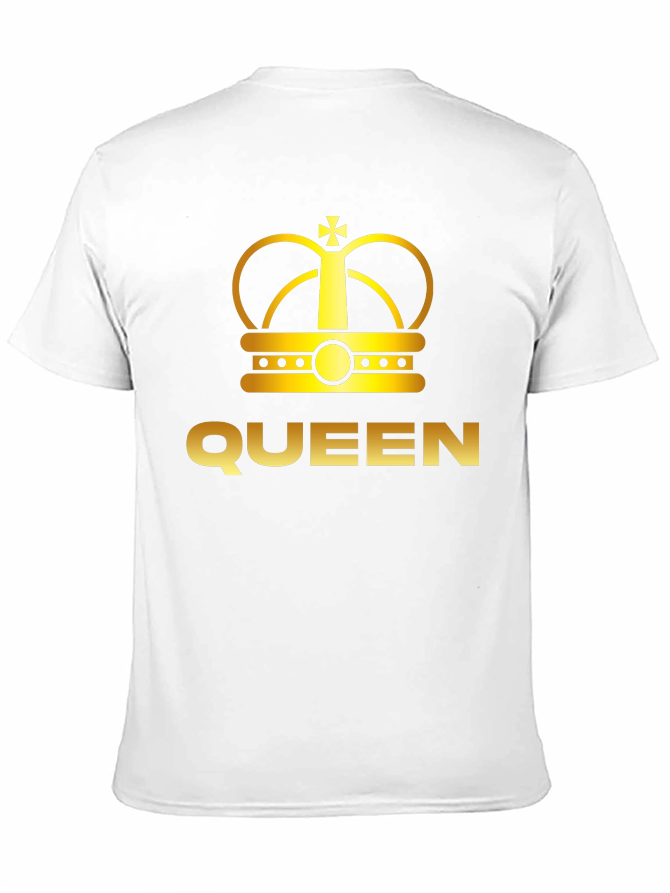 Queen Crown Graphic Tee - Black Cotton T-Shirt