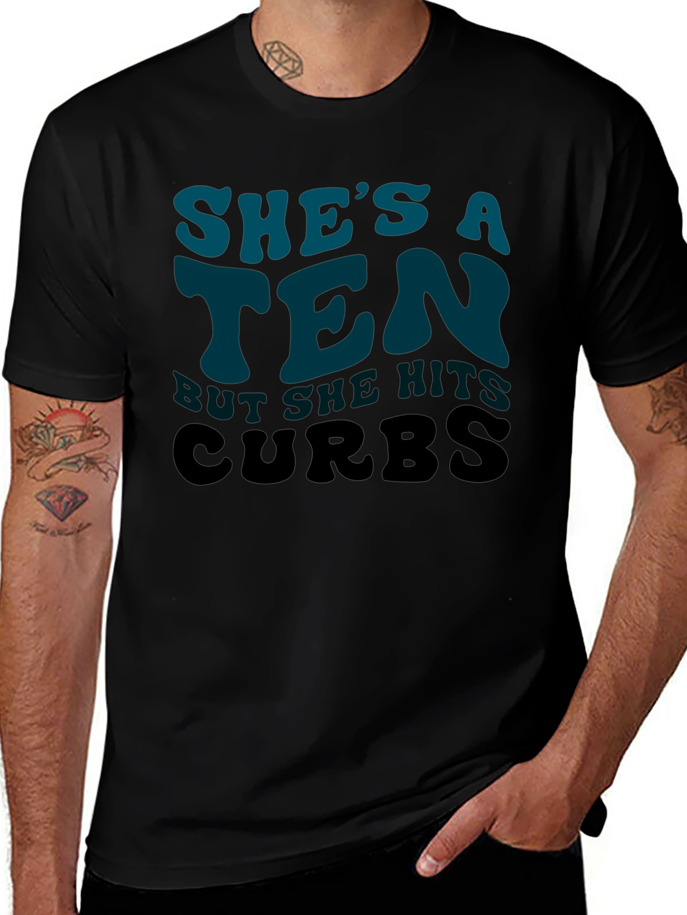 Shes a Ten Hits Curbs Tee