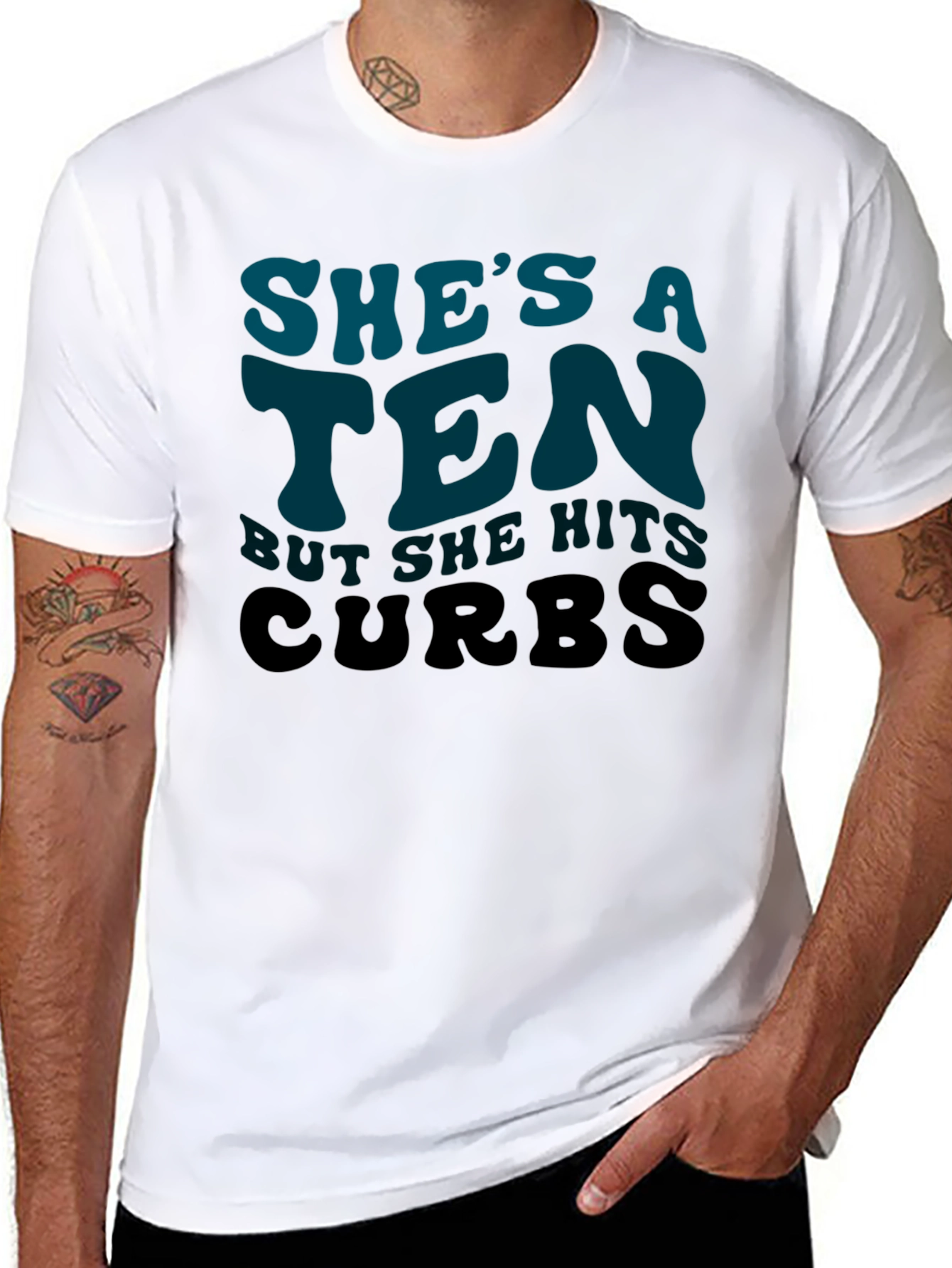 Shes a Ten Hits Curbs Tee