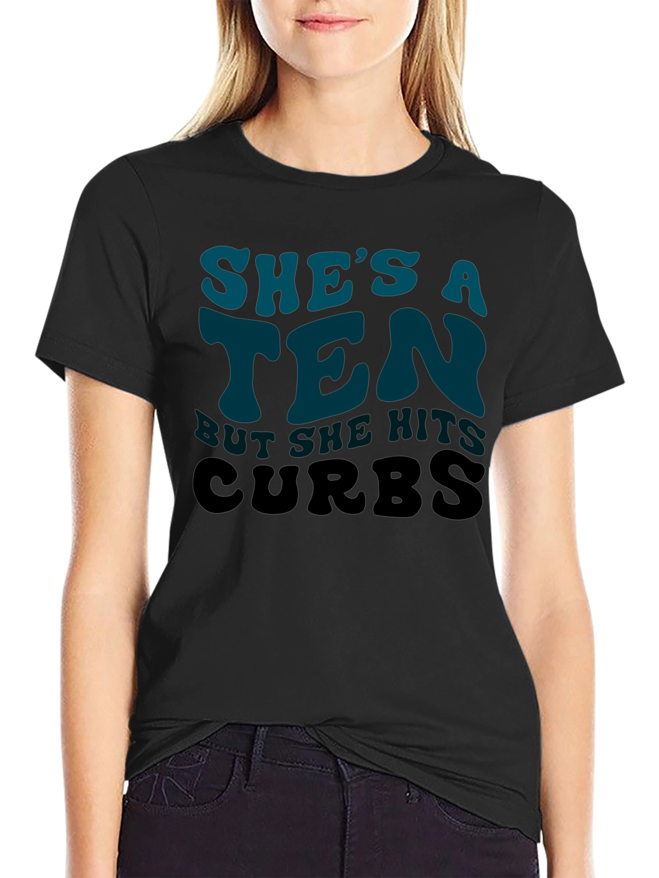Shes a Ten Hits Curbs Tee