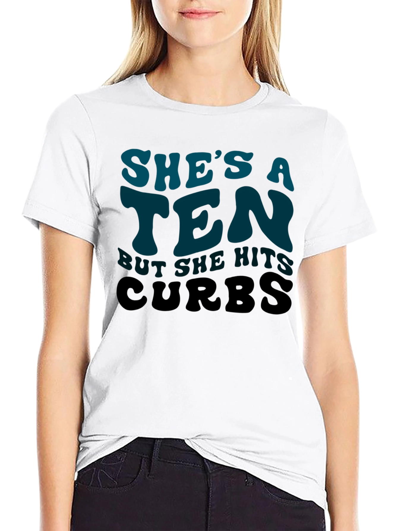 Shes a Ten Hits Curbs Tee