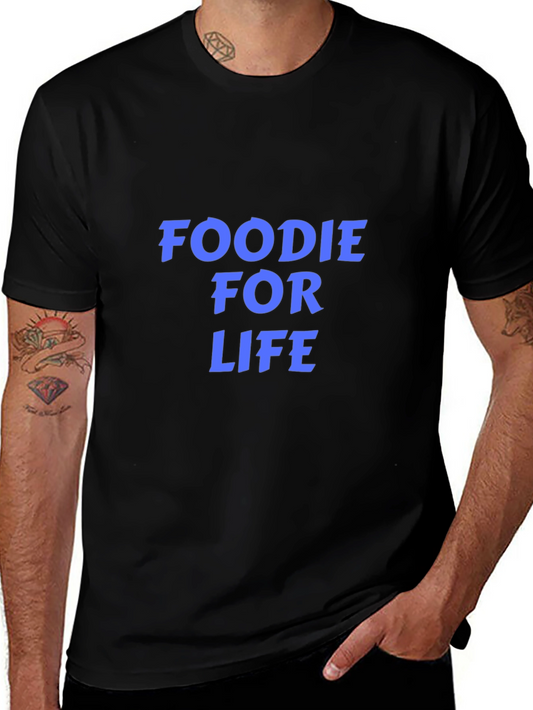 Foodie For Life Graphic Tee - Stylish Comfort