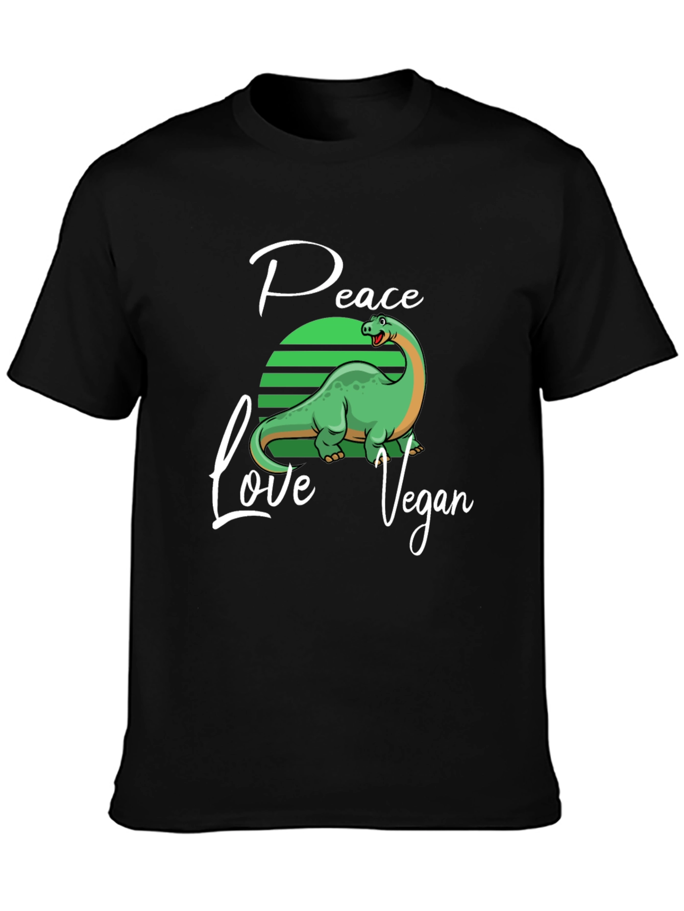 Peace Love Vegan Dinosaur T-Shirt