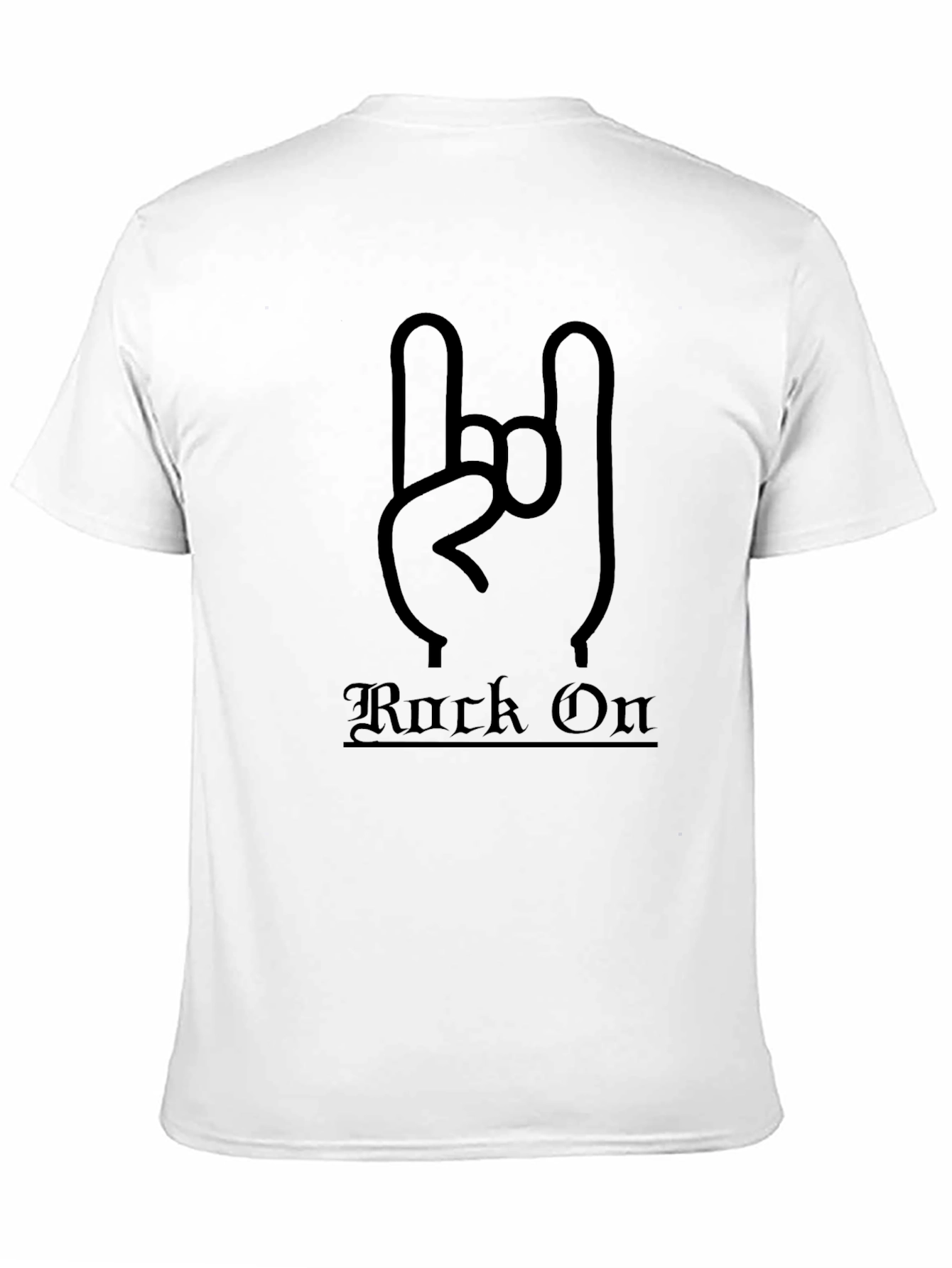 Rock On Black Graphic Tee