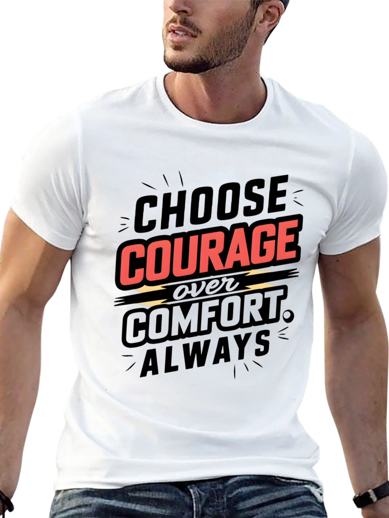 Choose Courage T-Shirt - Motivational Graphic Tee