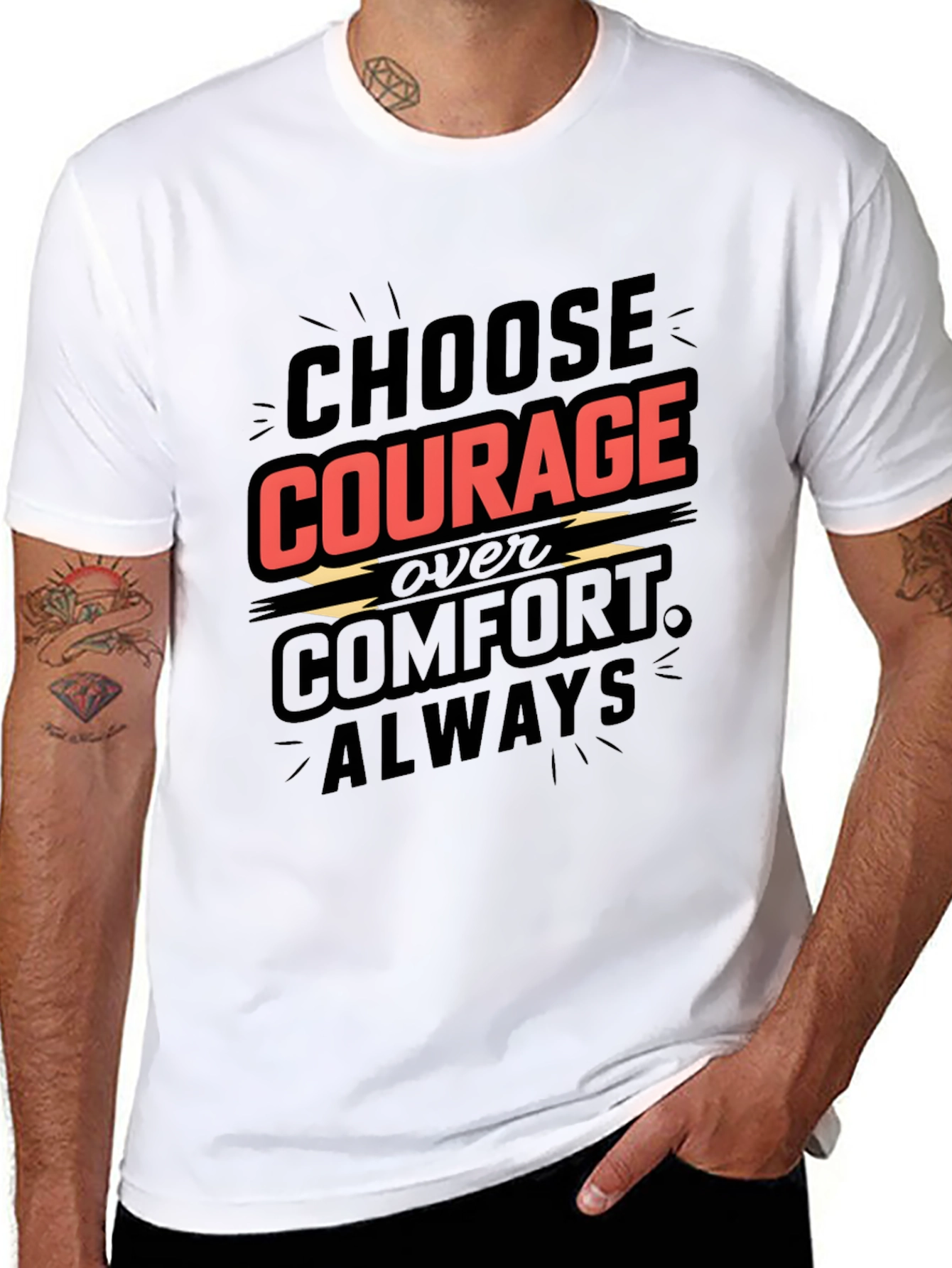 Choose Courage T-Shirt - Motivational Graphic Tee