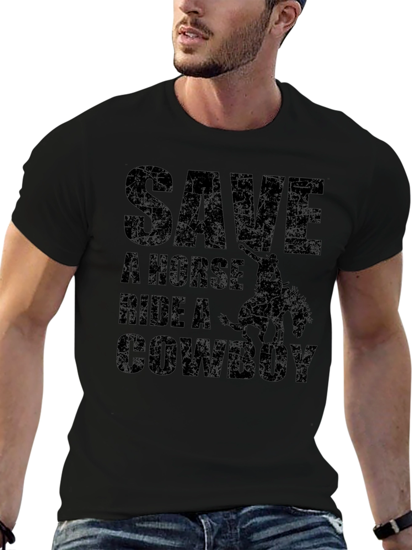 Save A Horse Ride A Cowboy Graphic Tee