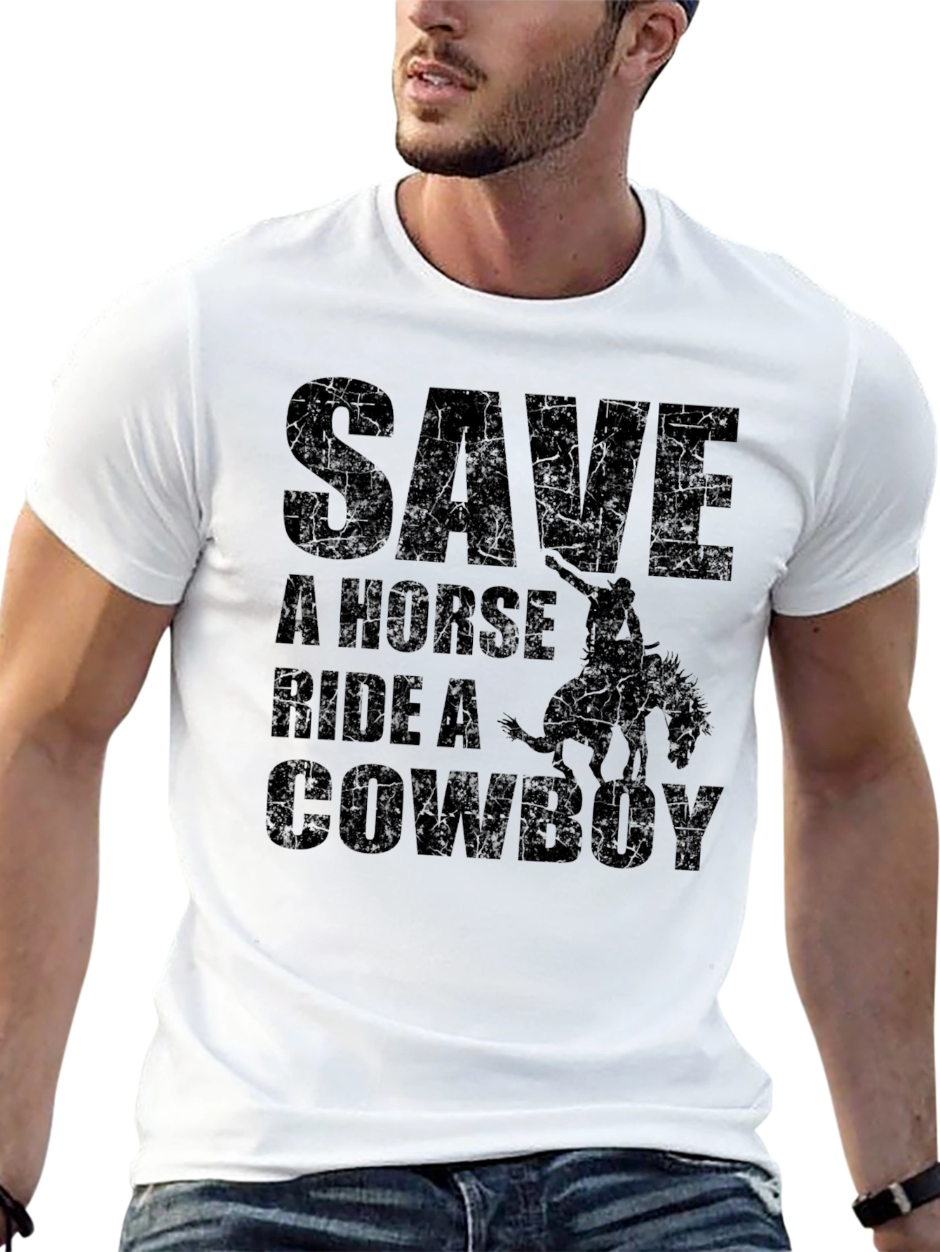 Save A Horse Ride A Cowboy Graphic Tee