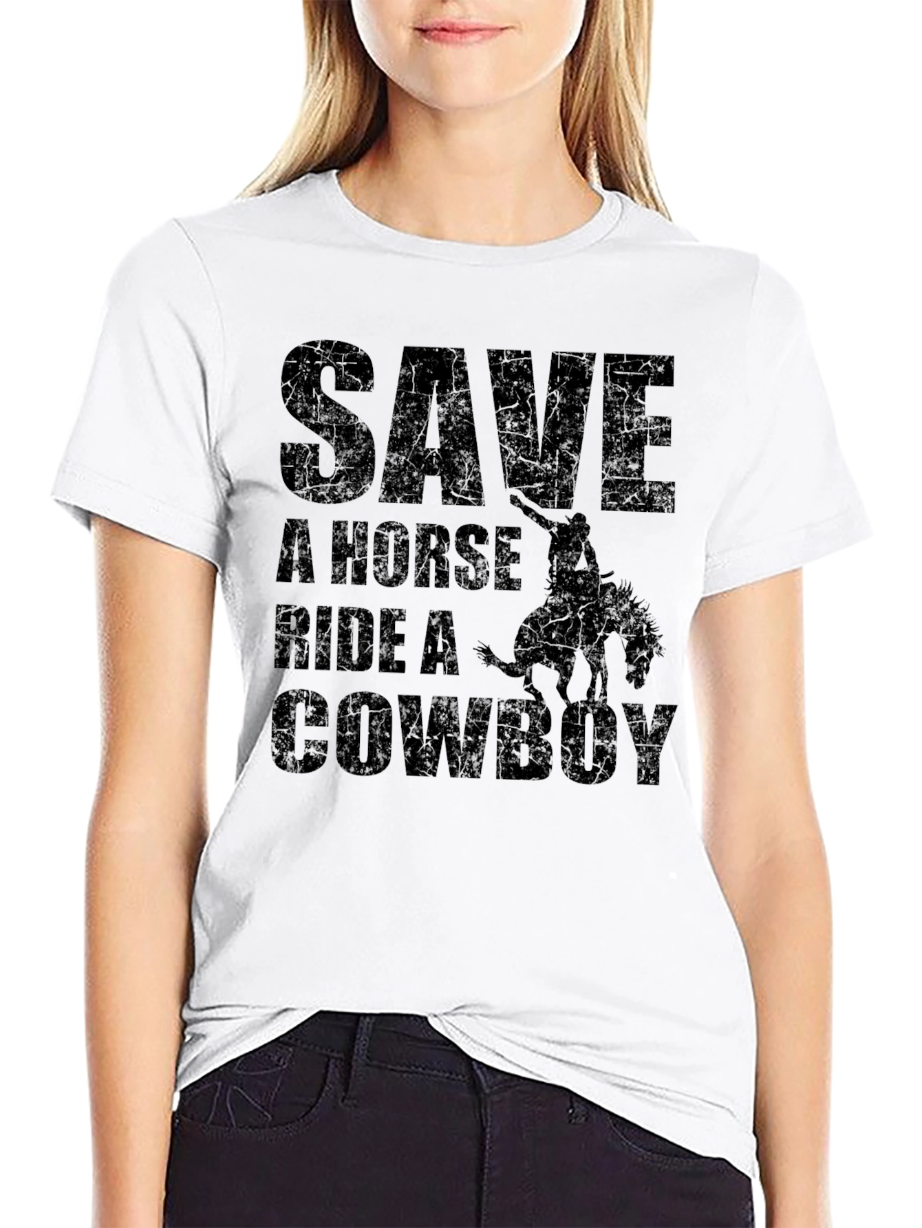 Save A Horse Ride A Cowboy Graphic Tee