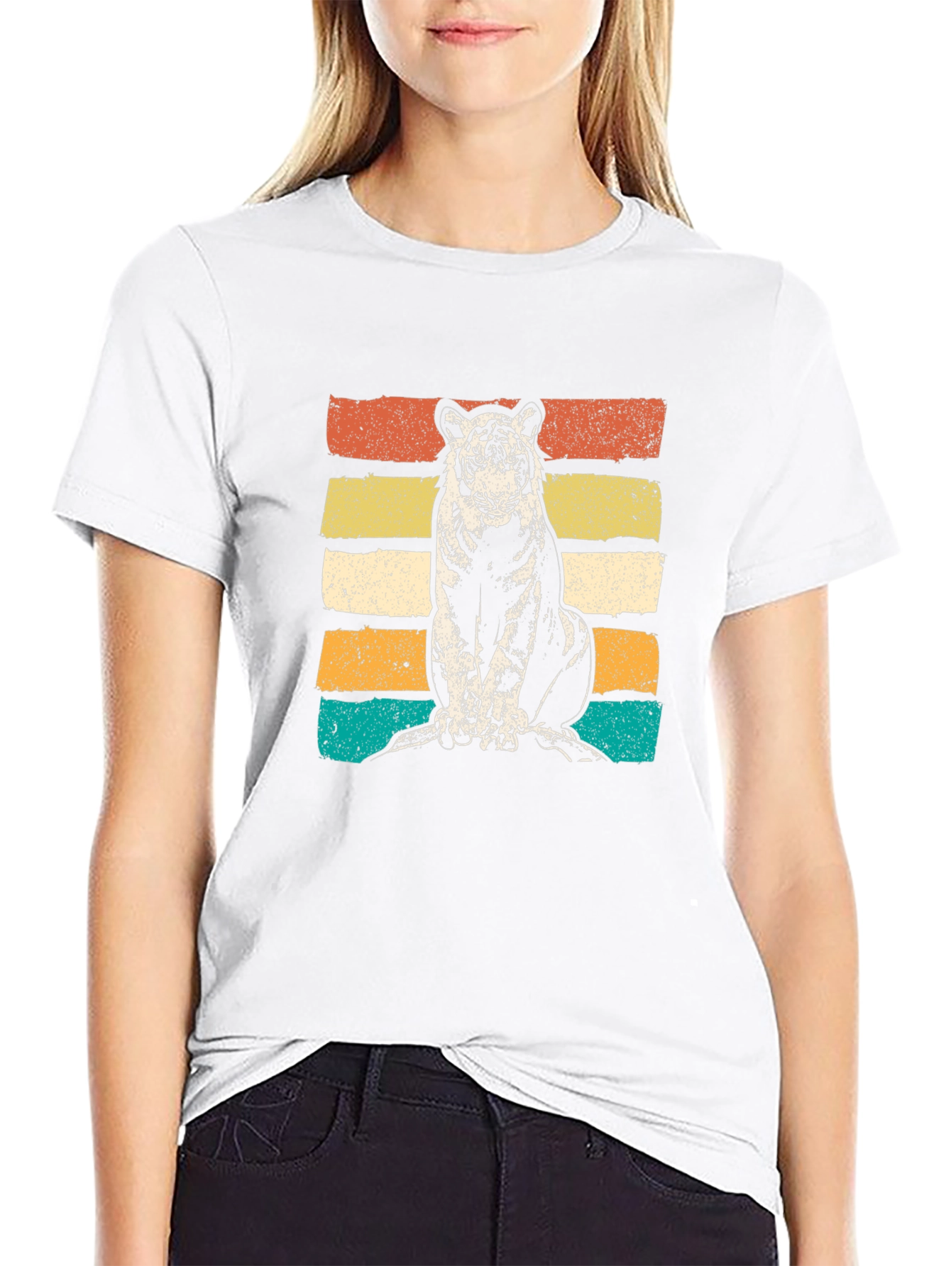 Retro Tiger Graphic T-Shirt
