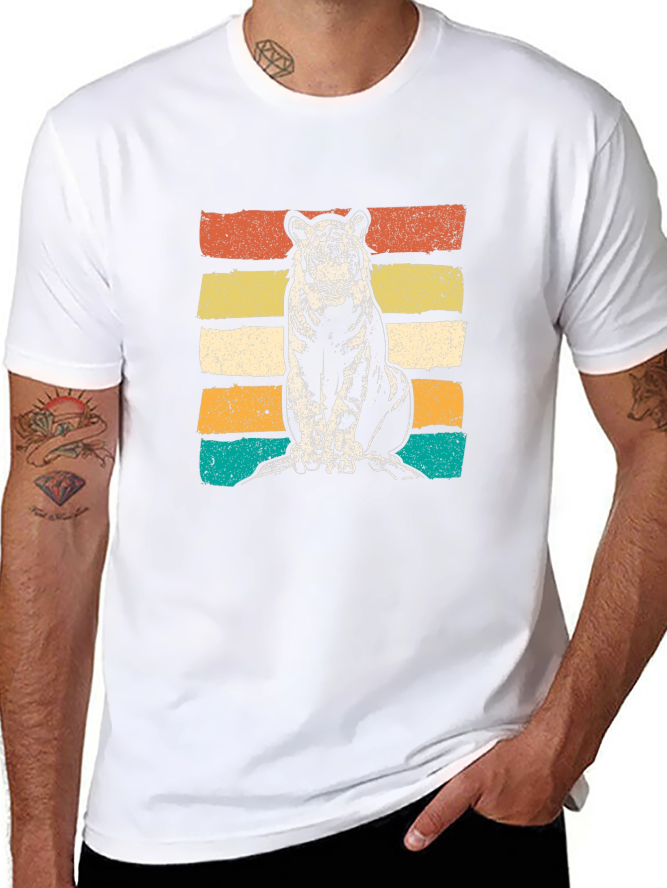 Retro Tiger Graphic T-Shirt