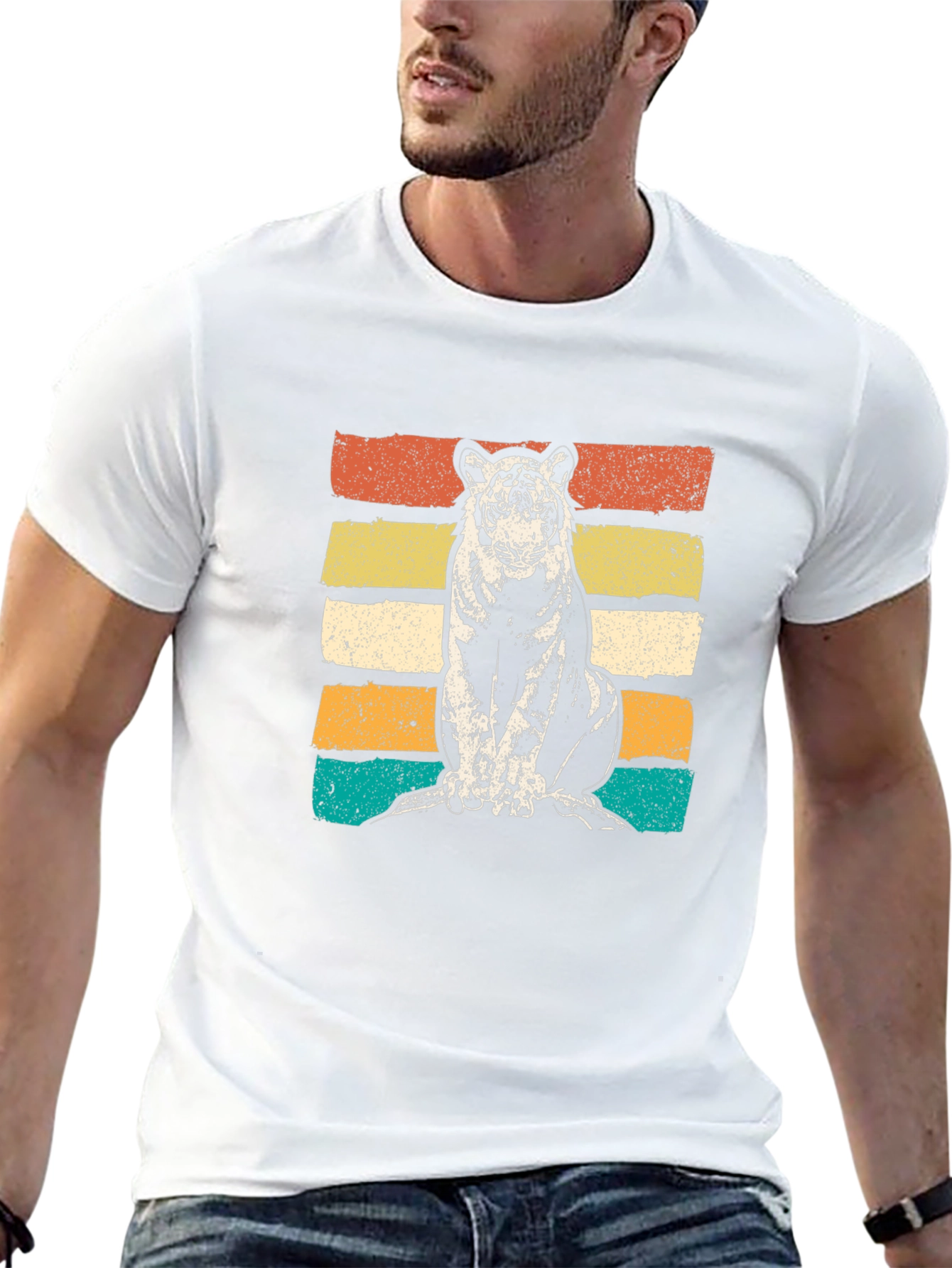 Retro Tiger Graphic T-Shirt
